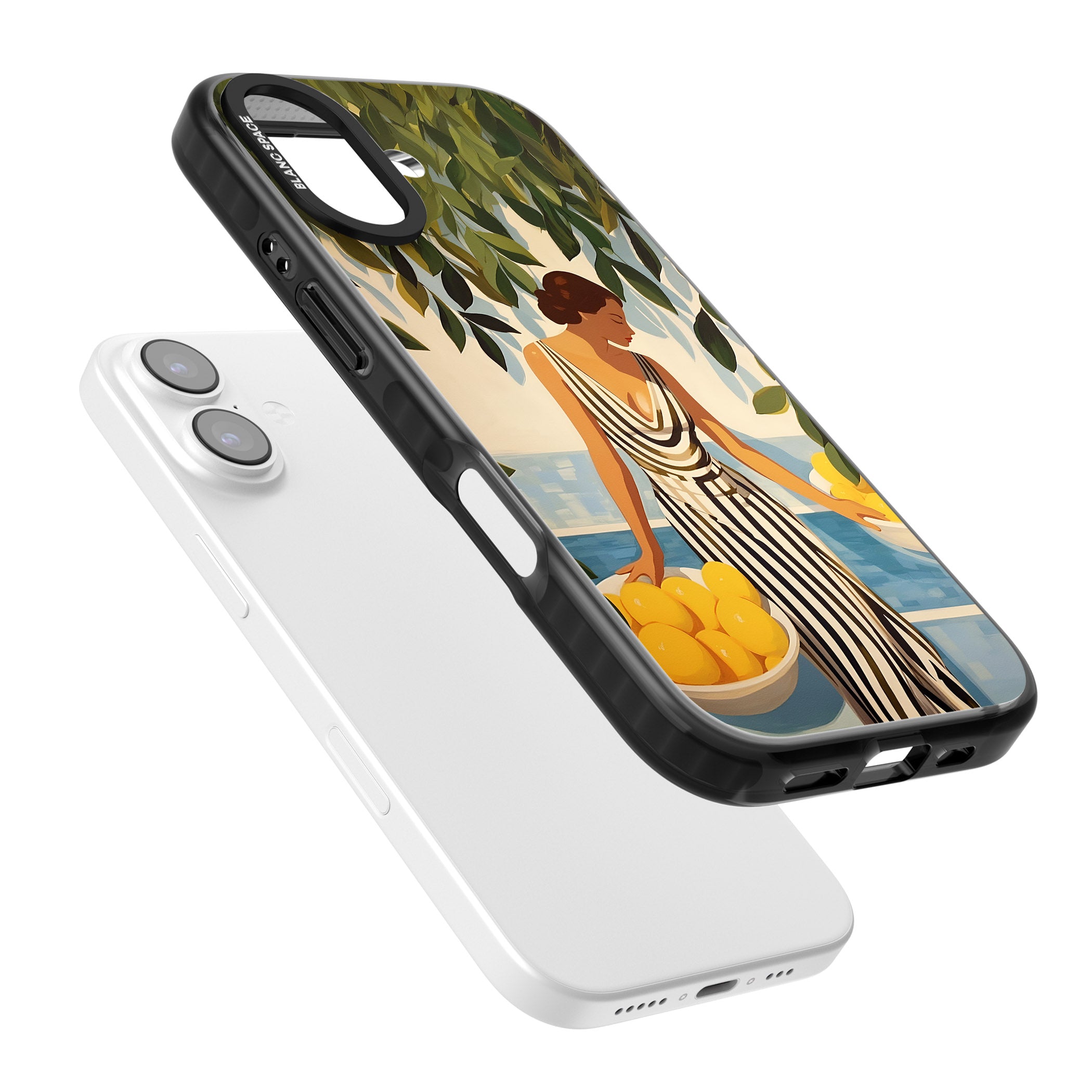 Lemon Picking iPhone 17 Impact Pro Black Phone Case Colours