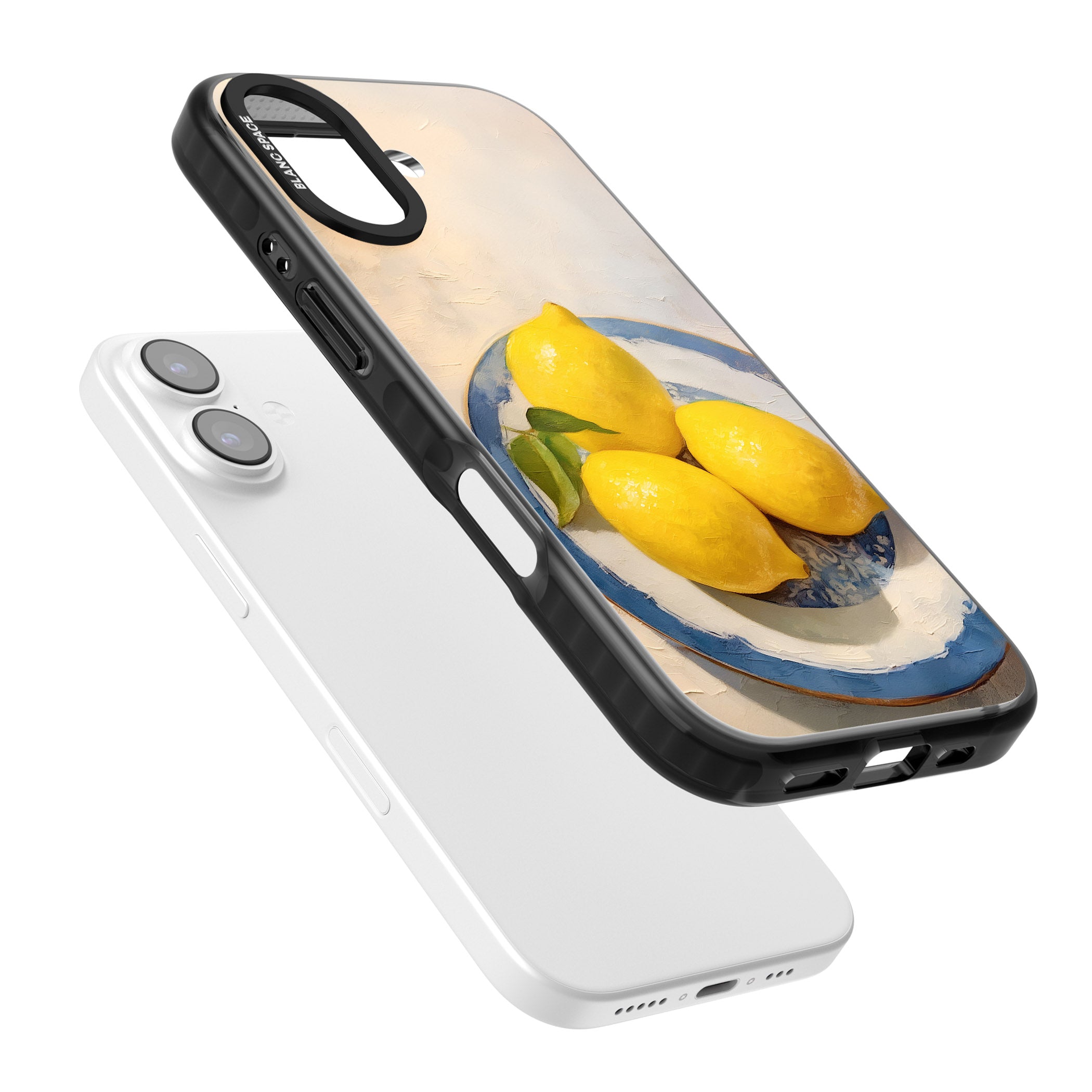 Lemons on Porcelain iPhone 17 Impact Pro Black Phone Case Colours