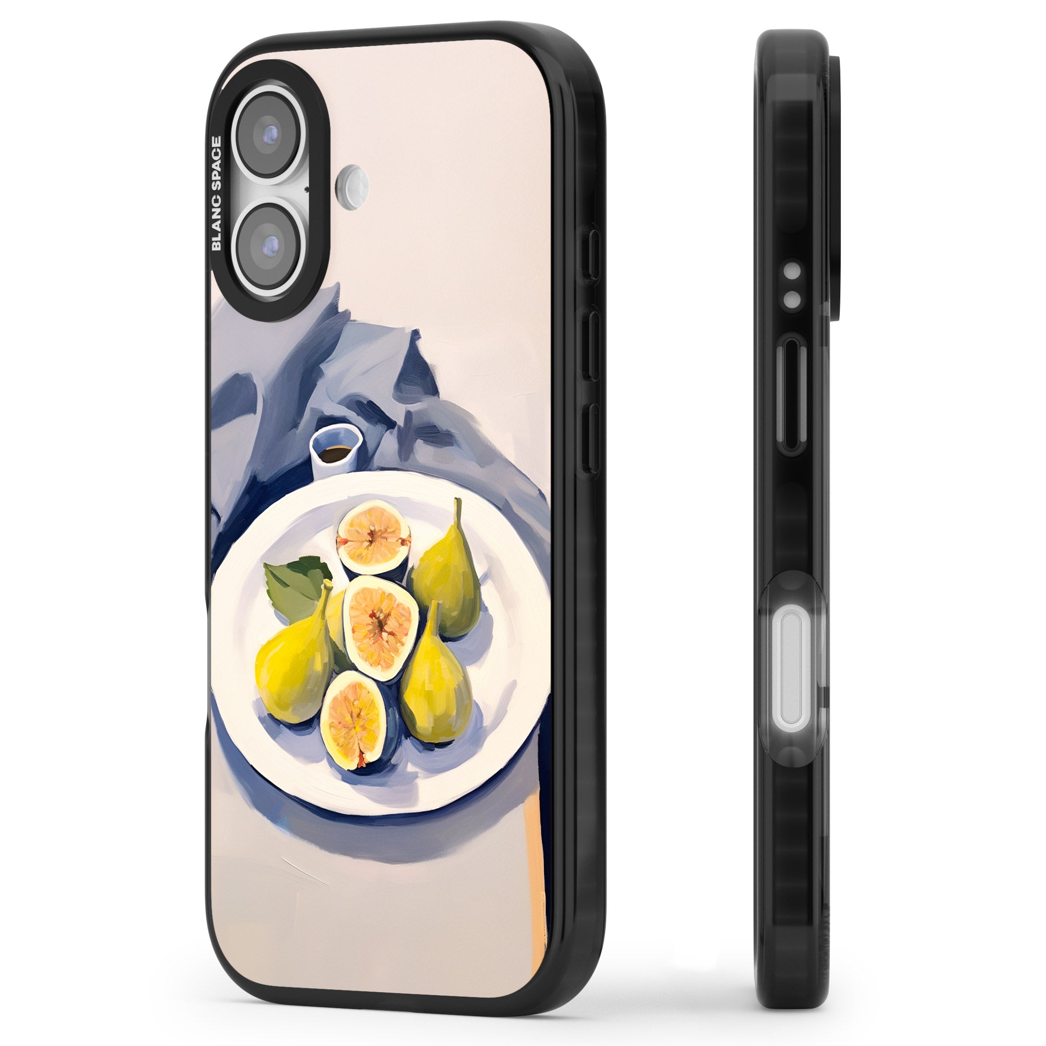 Plate of Pears iPhone 17 Impact Pro Black Phone Case Side Profile