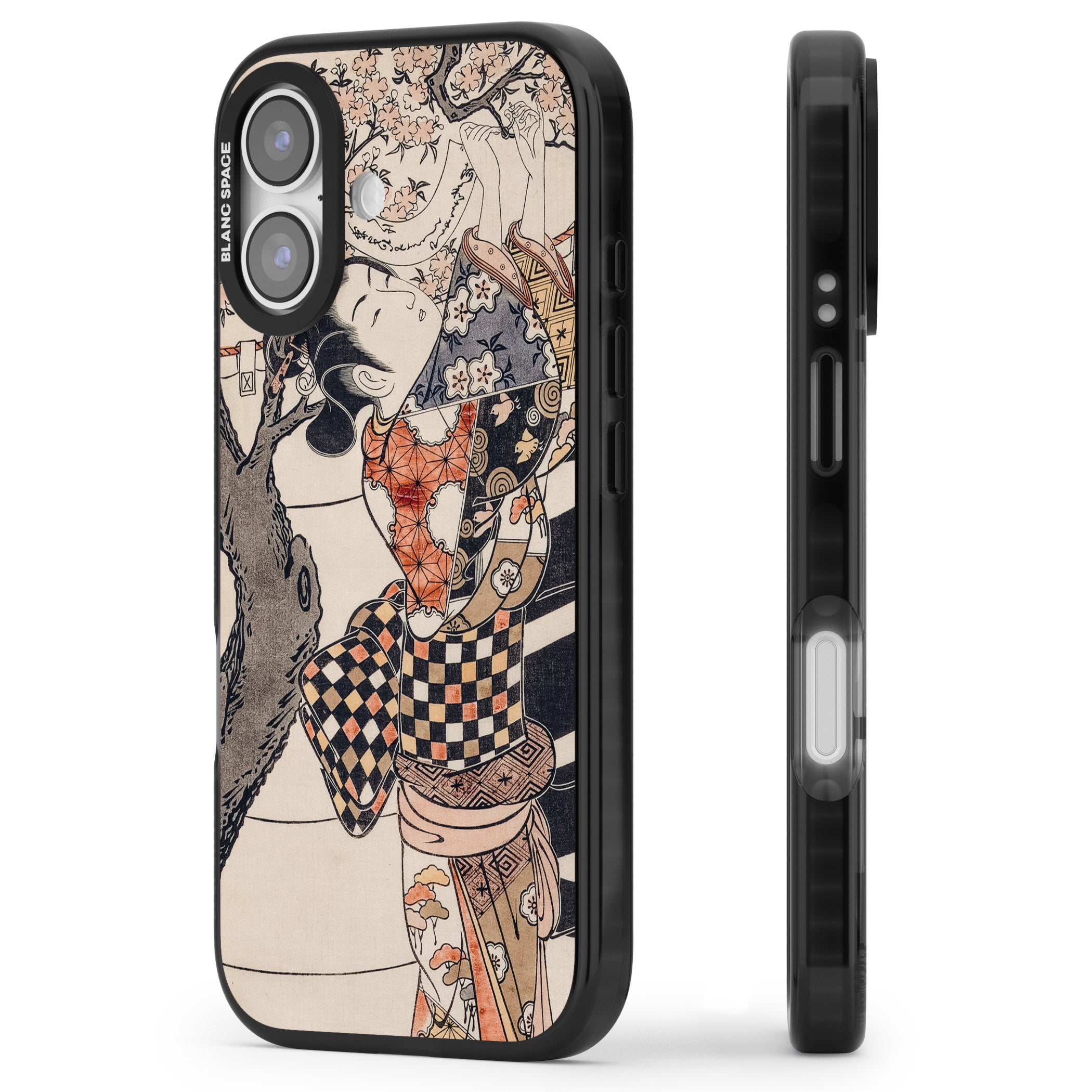 Vintage Japan iPhone 17 Impact Pro Black Phone Case Side Profile