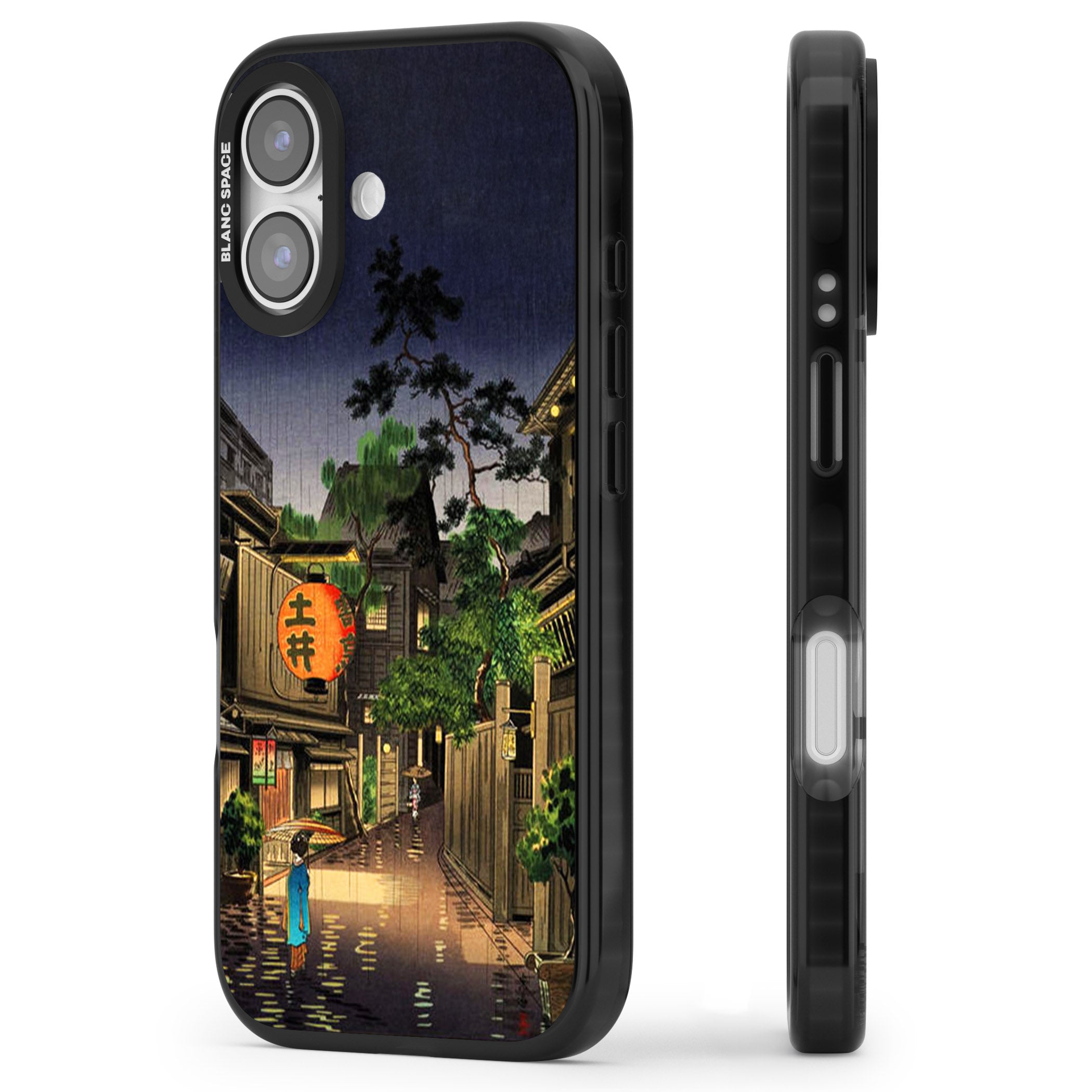 Evening In Ushigome iPhone 17 Impact Pro Black Phone Case Side Profile