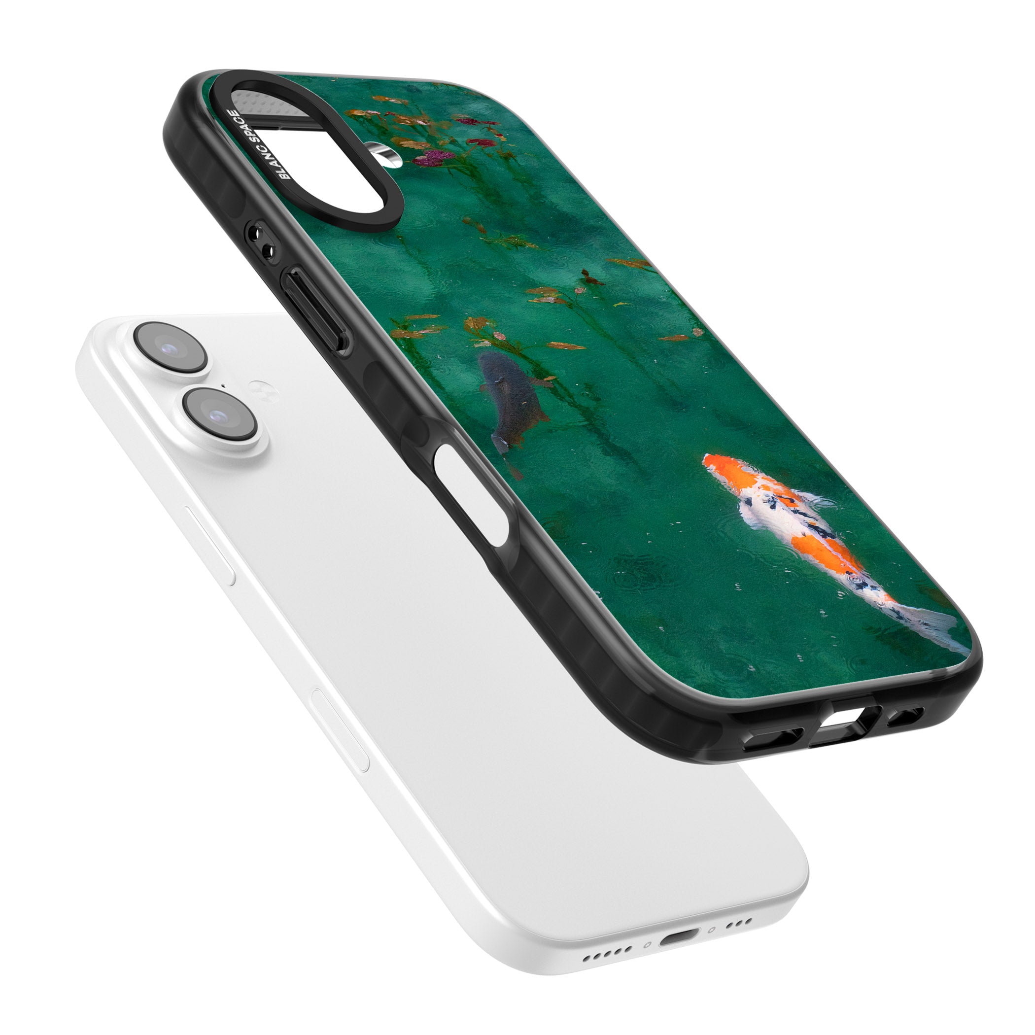 Koi Fish iPhone 17 Impact Pro Black Phone Case Colours