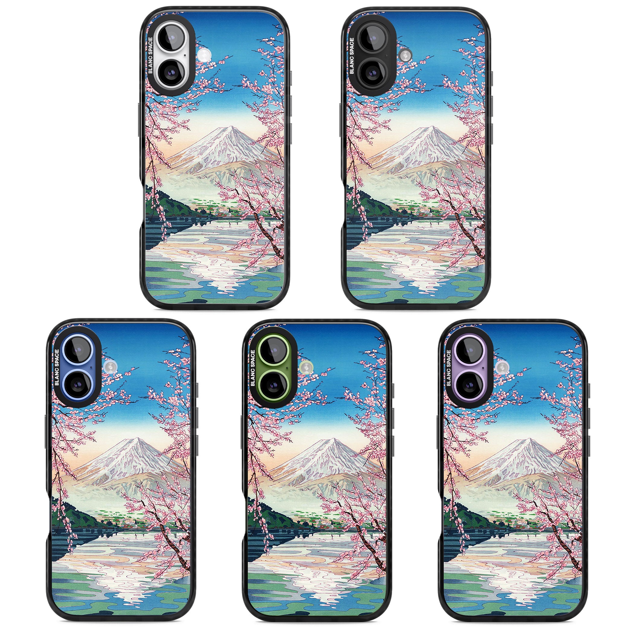 Mt Fuji From Lake Kawaguchi iPhone 17 Impact Pro Black Phone Case APT Impact Protection