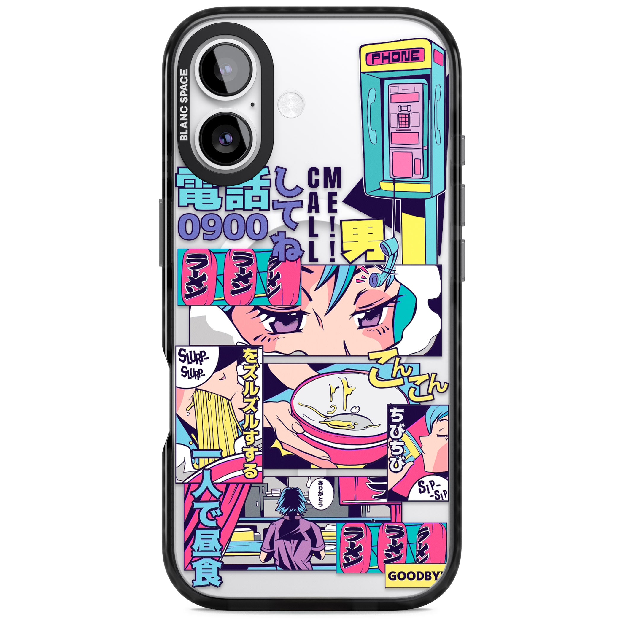 Vibrant Anime Comic iPhone 17 Impact Pro Black Phone Case