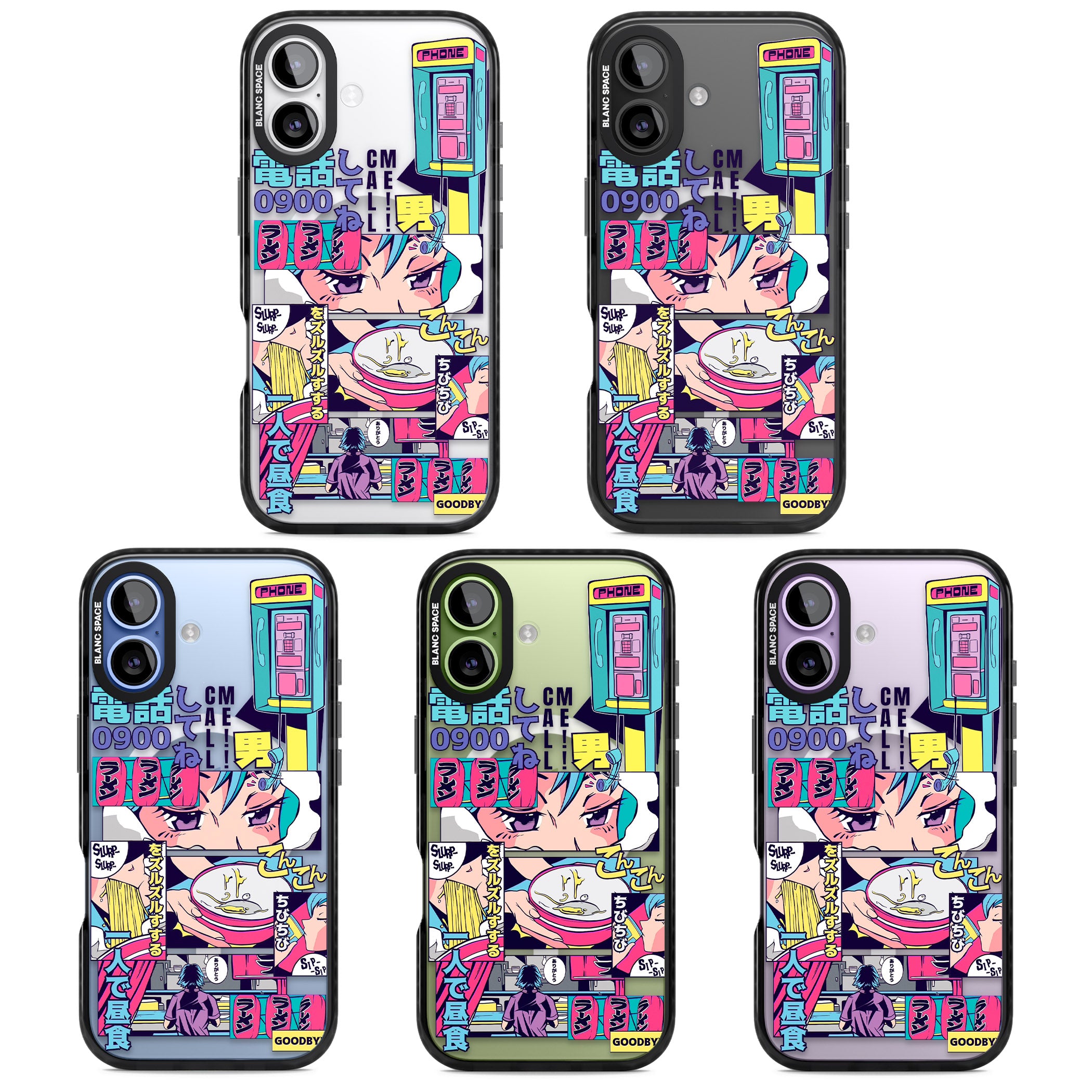 Vibrant Anime Comic iPhone 17 Impact Pro Black Phone Case APT Impact Protection