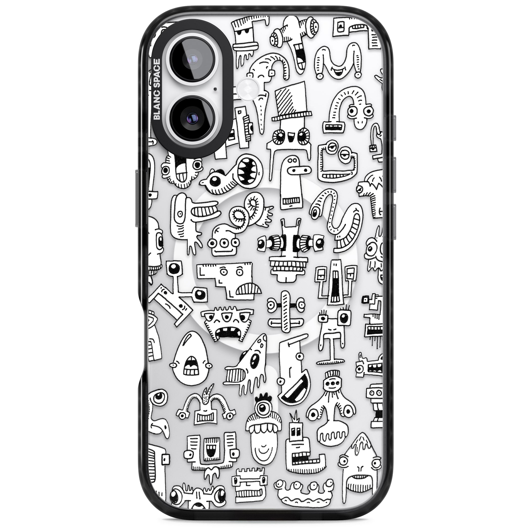 Weird Friends iPhone 17 Impact Pro Black Phone Case
