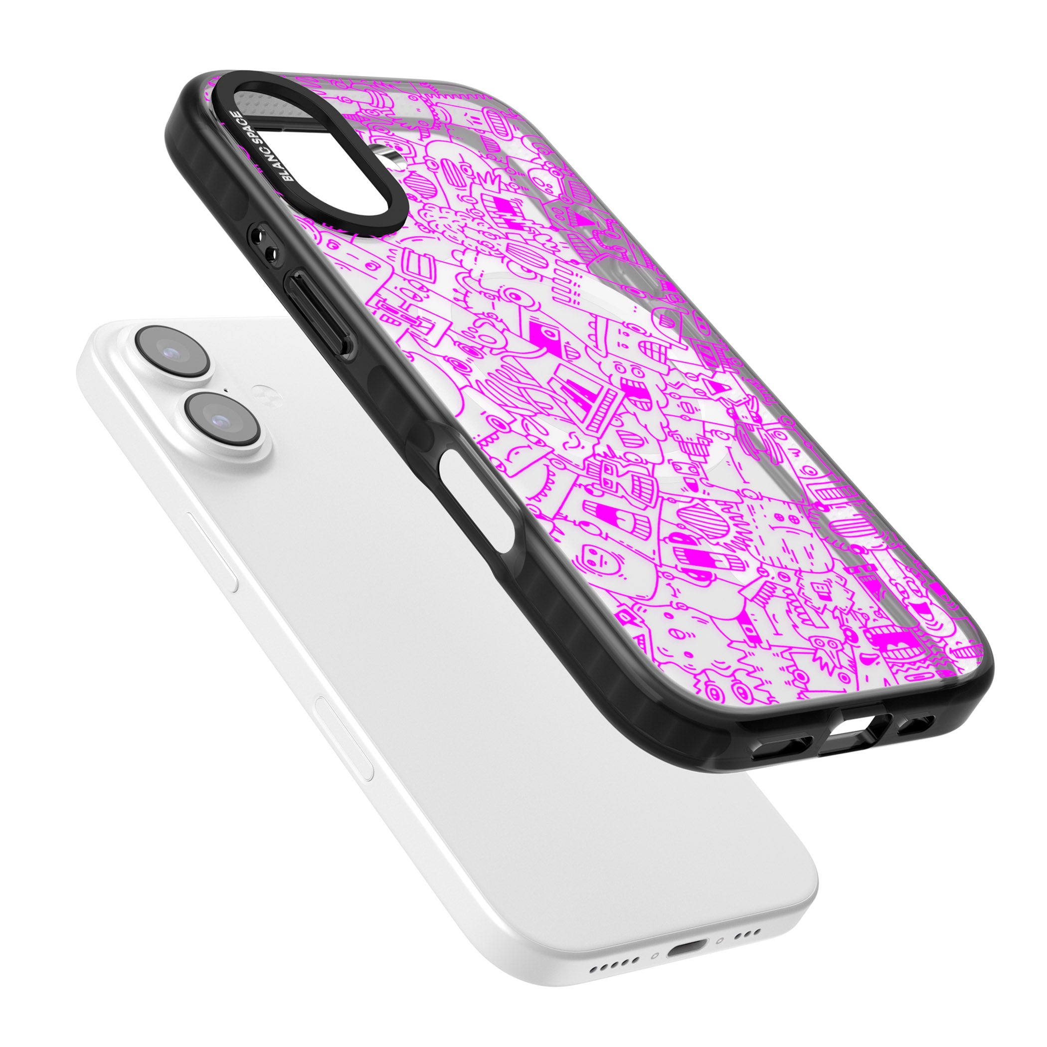 Pink Pals iPhone 17 Impact Pro Black Phone Case Colours