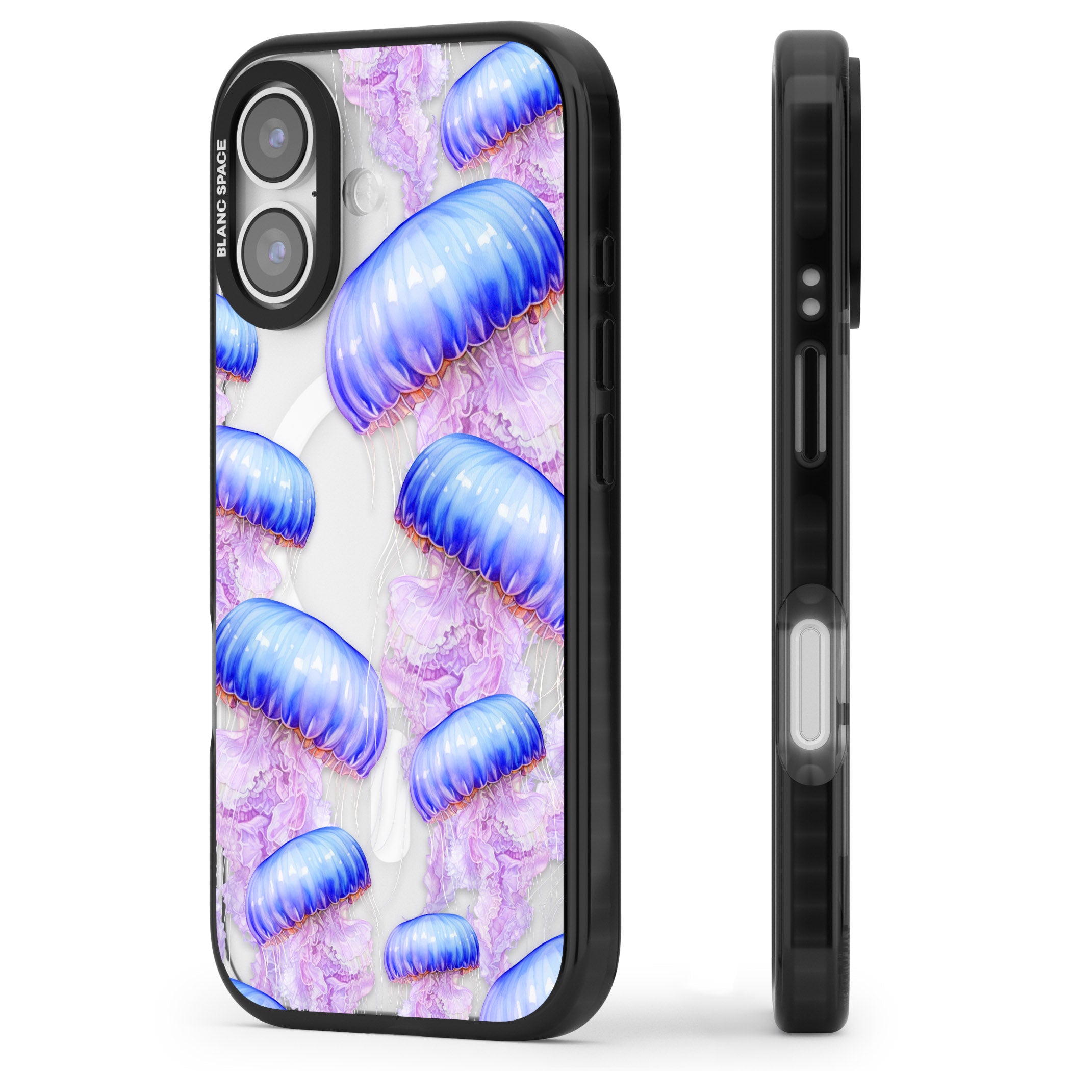 Jellyfish iPhone 17 Impact Pro Black Phone Case Side Profile