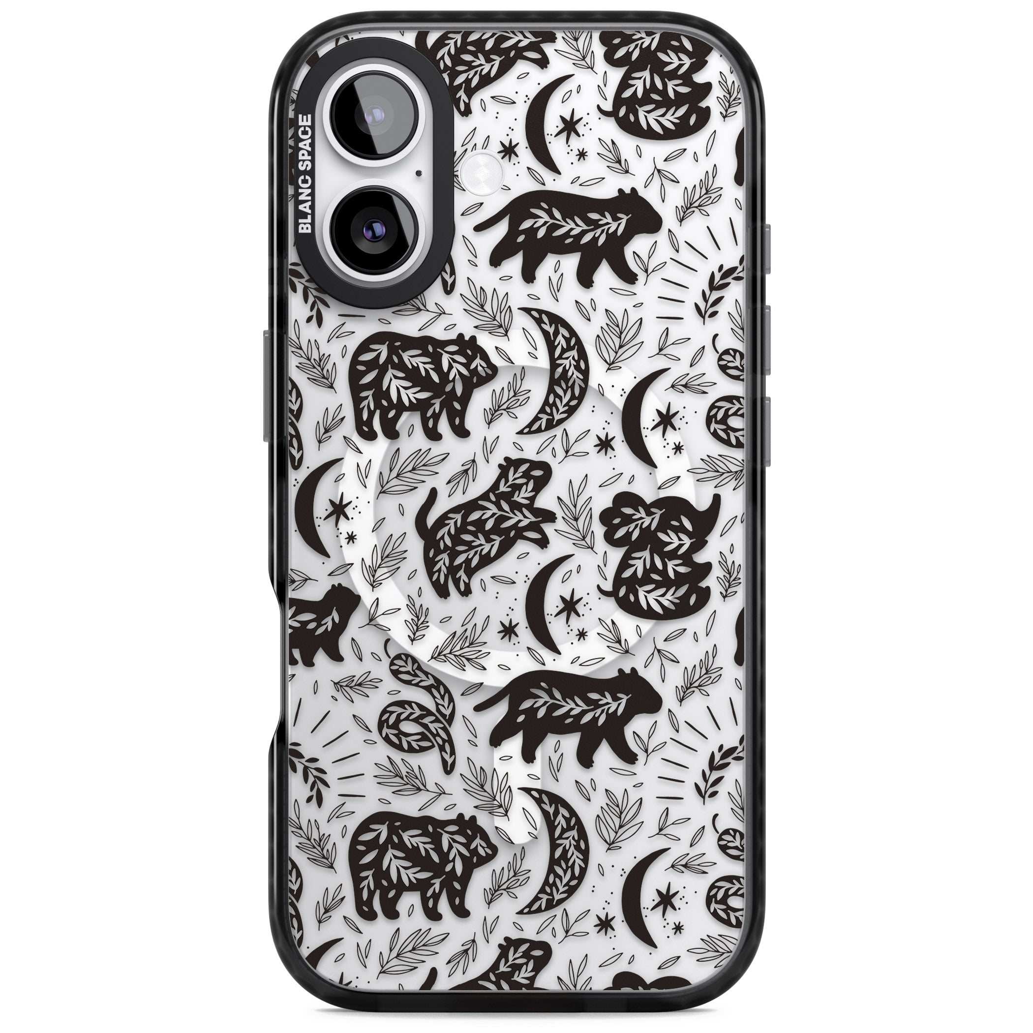 Midnight Forest Animals iPhone 17 Impact Pro Black Phone Case