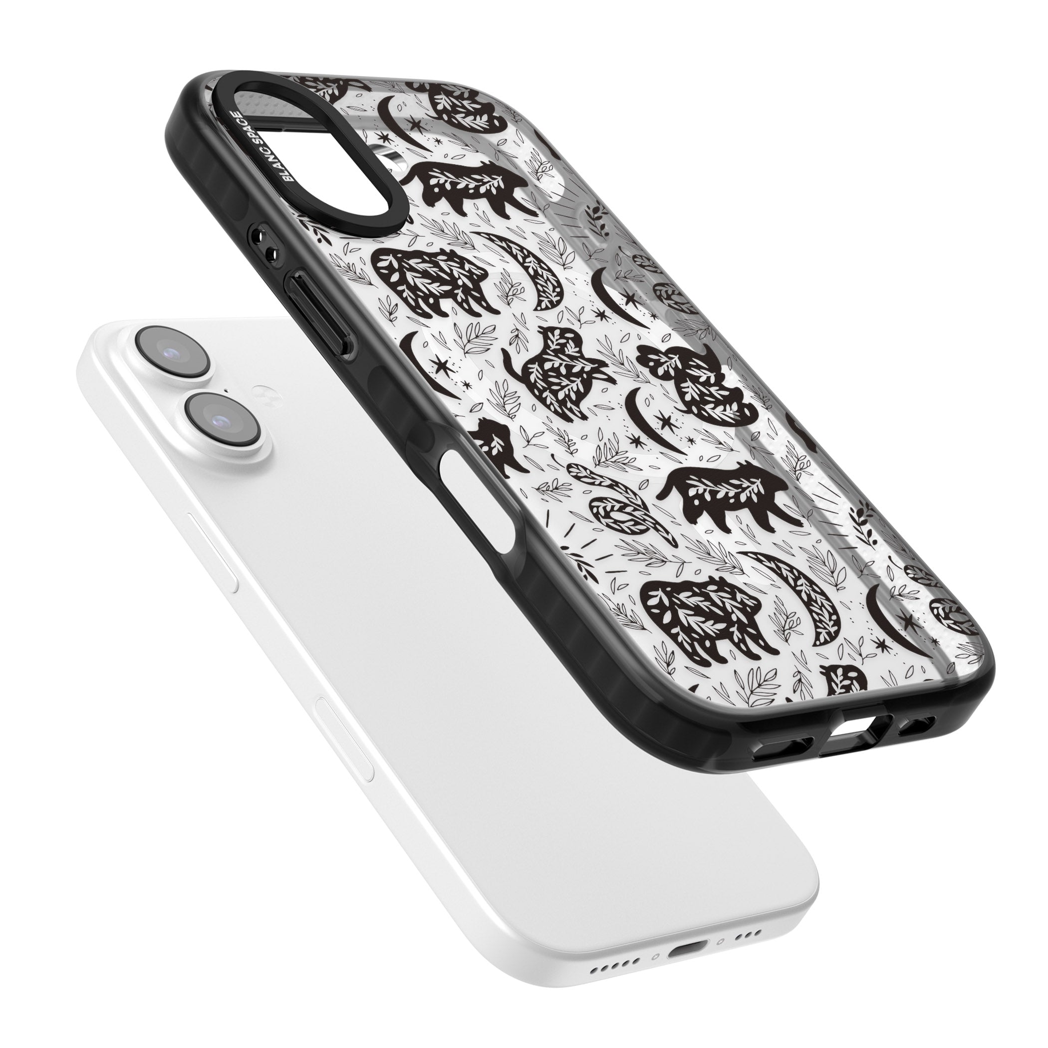 Midnight Forest Animals iPhone 17 Impact Pro Black Phone Case Colours