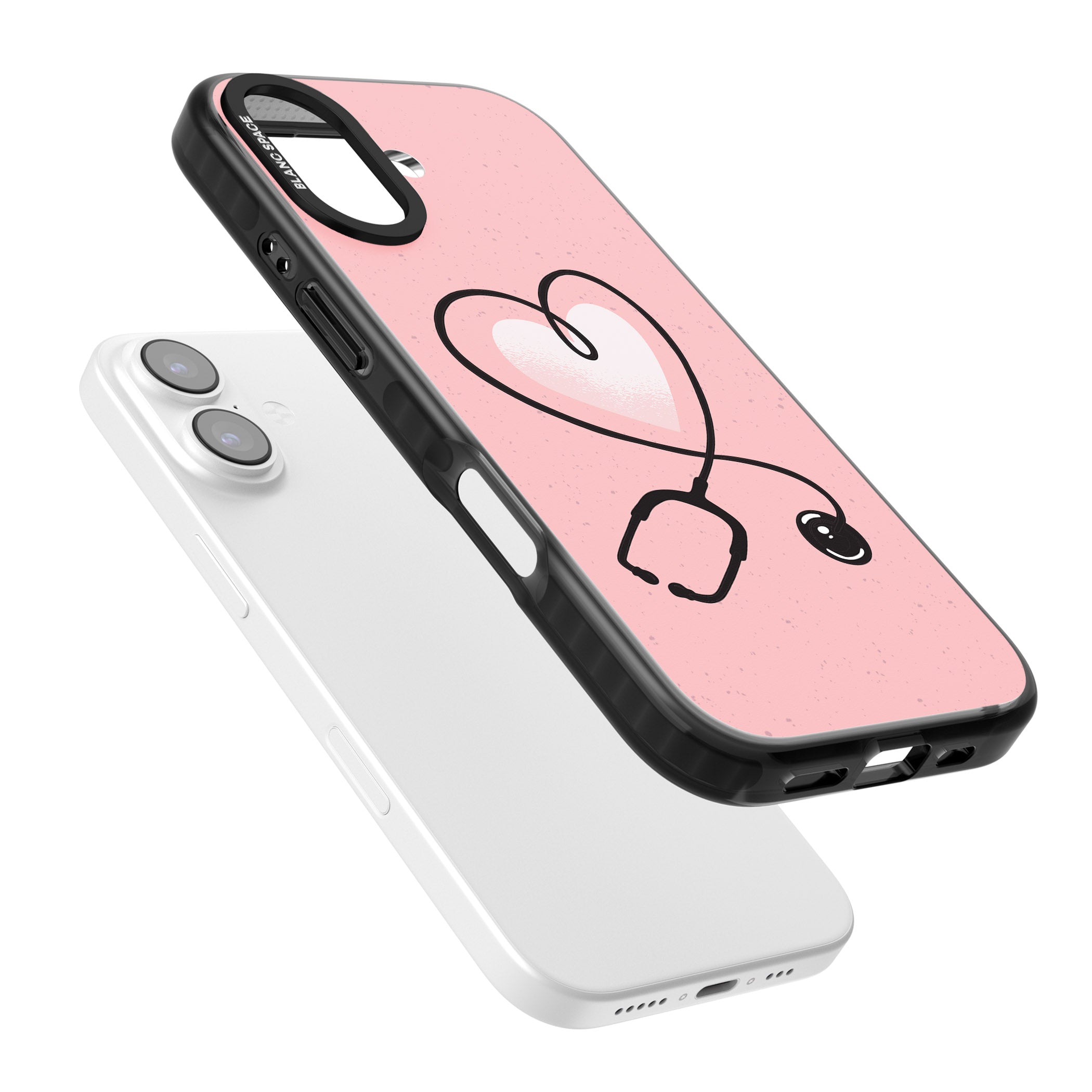 Stethoscope Heart iPhone 17 Impact Pro Black Phone Case Colours