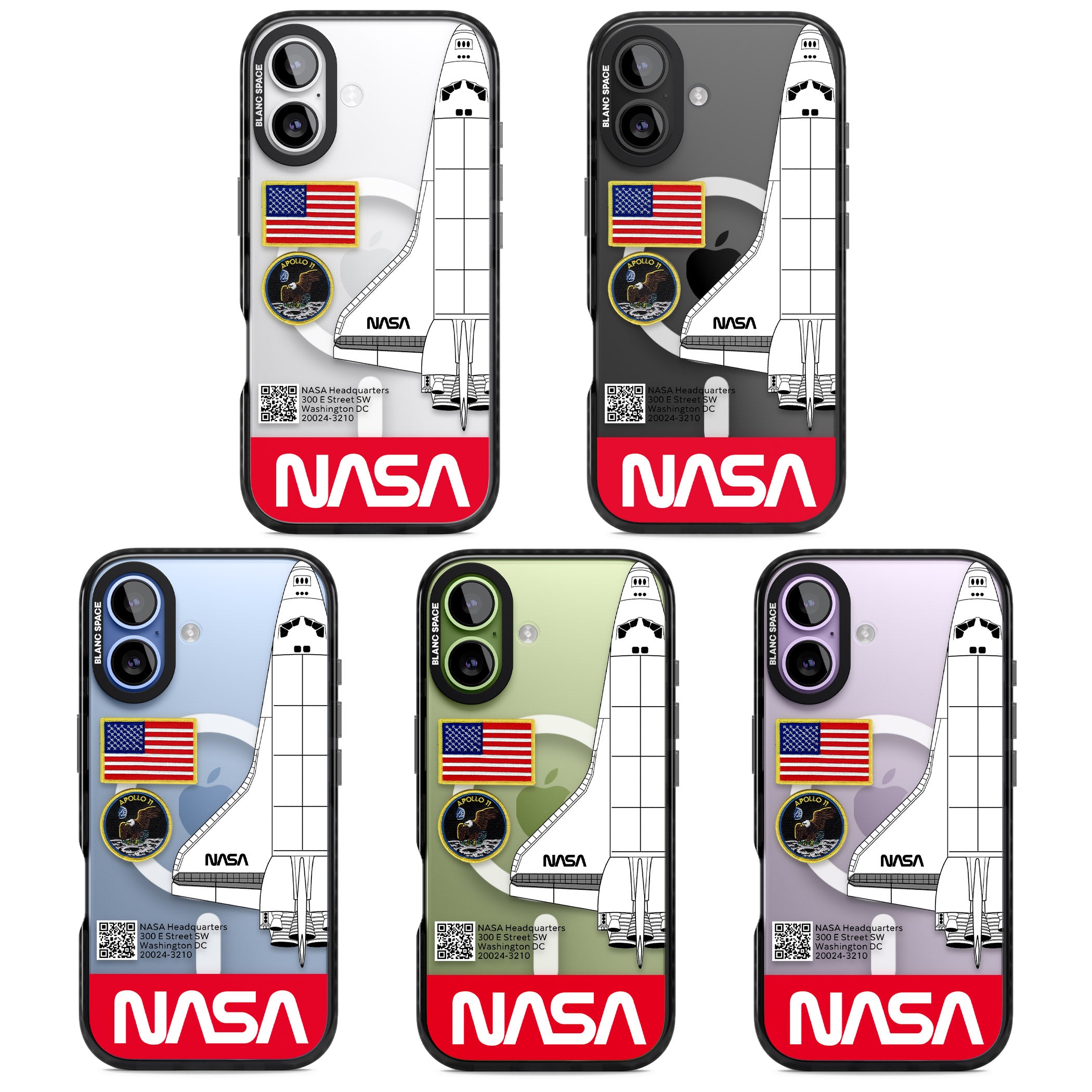 Nasa Apollo 11 iPhone 17 Impact Pro Black Phone Case APT Impact Protection