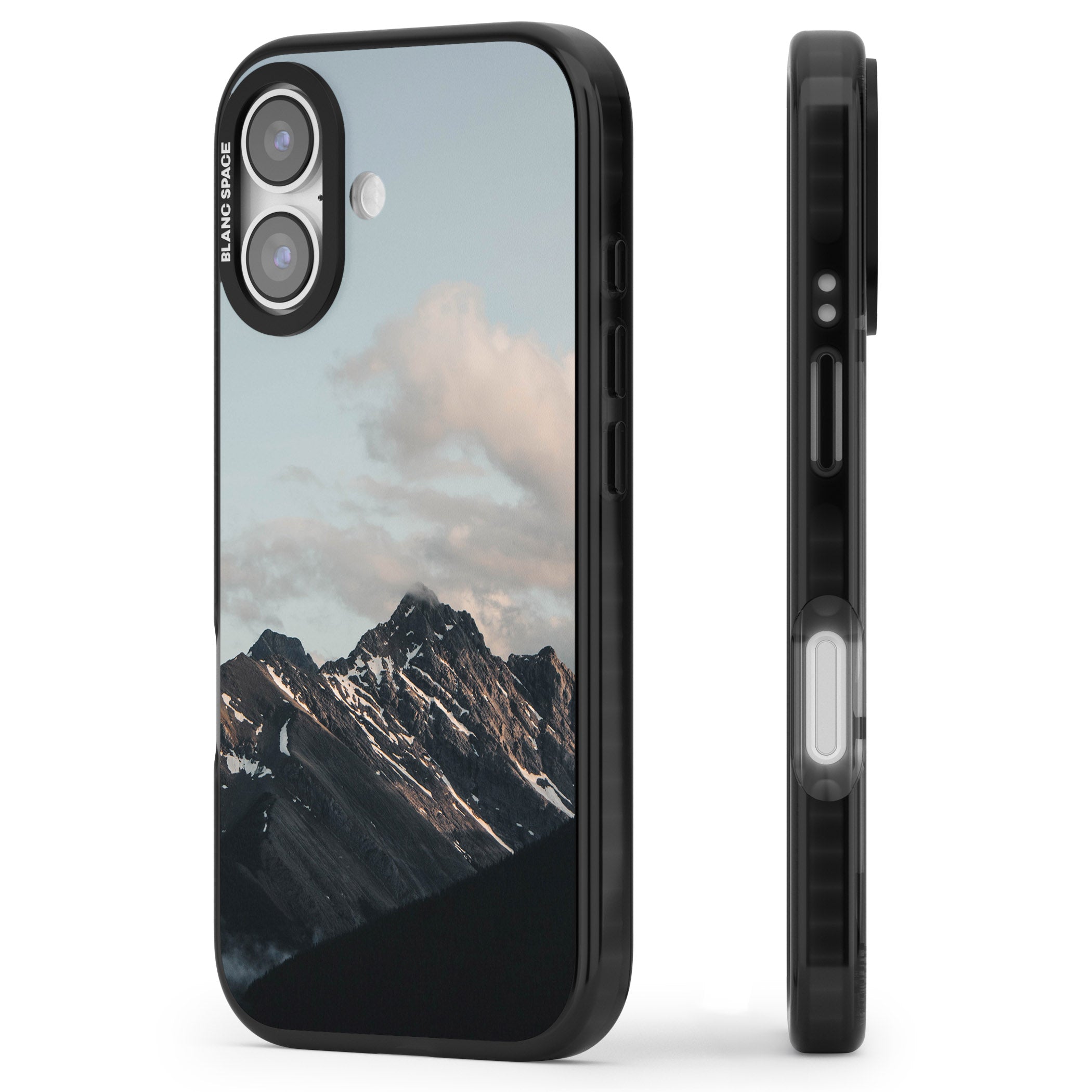 Twilight Mountain iPhone 17 Impact Pro Black Phone Case Side Profile