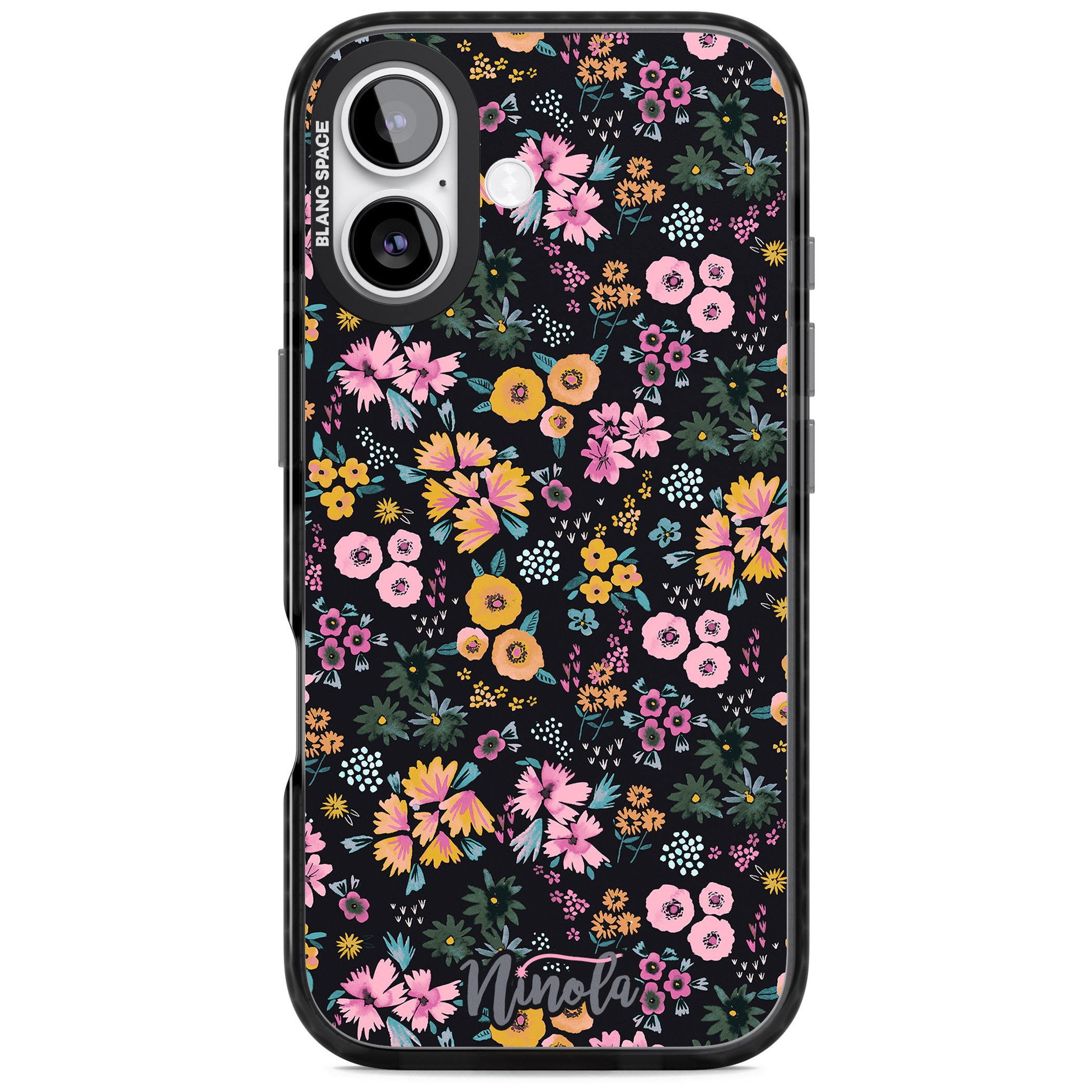 Blossom Field iPhone 17 Impact Pro Black Phone Case