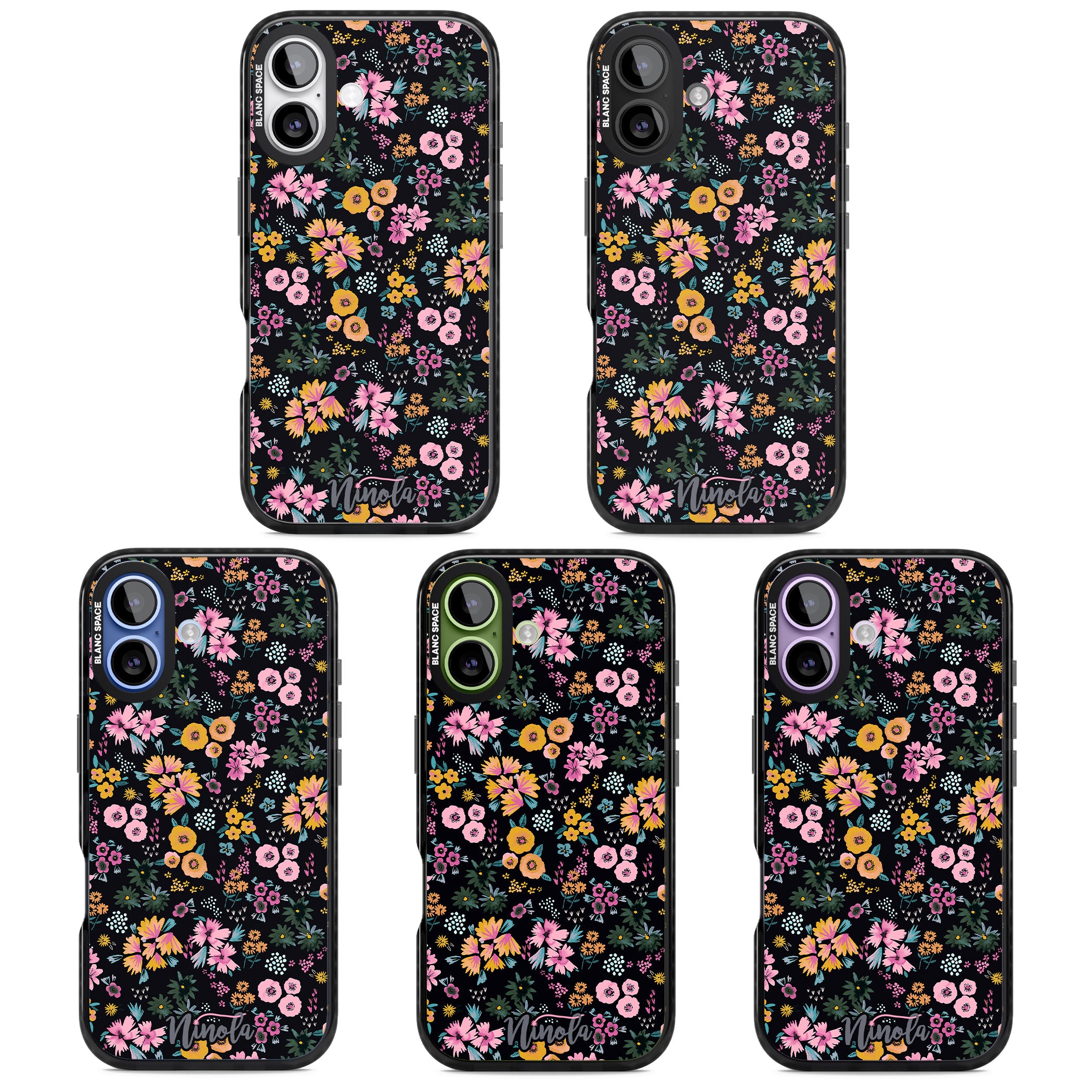 Blossom Field iPhone 17 Impact Pro Black Phone Case APT Impact Protection