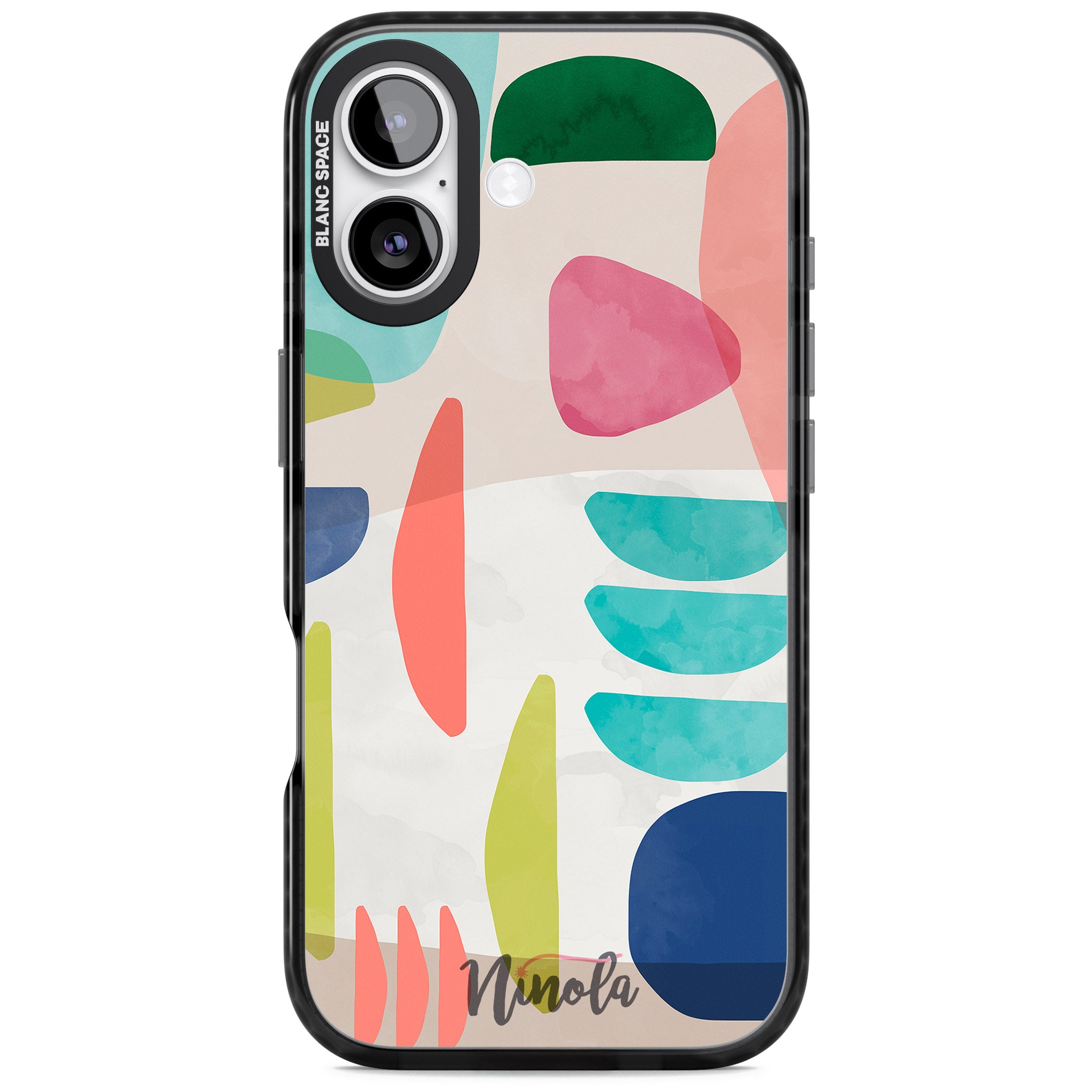 Bold Colorful Shapes iPhone 17 Impact Pro Black Phone Case