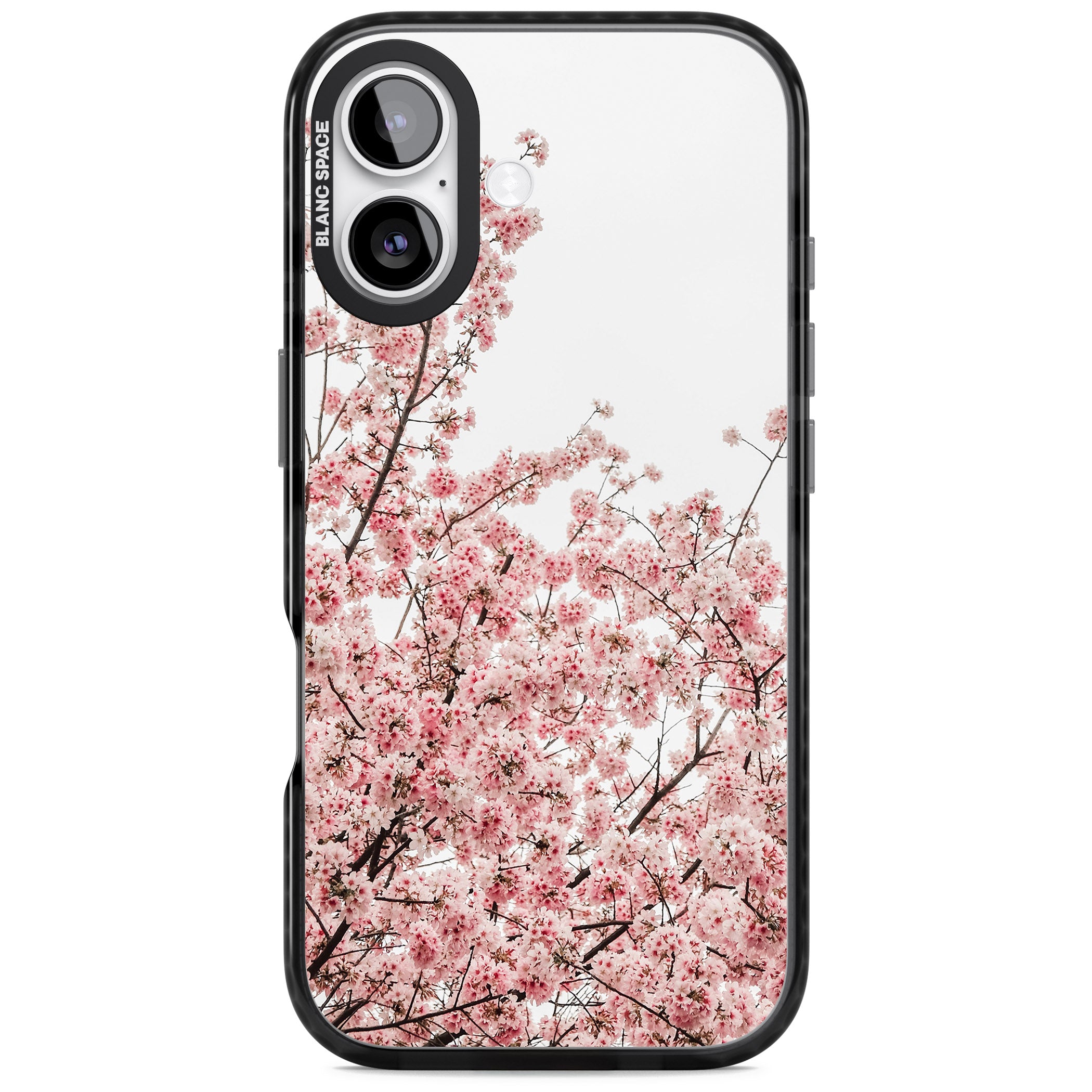 Cherry Blossom Bloom iPhone 17 Impact Pro Black Phone Case