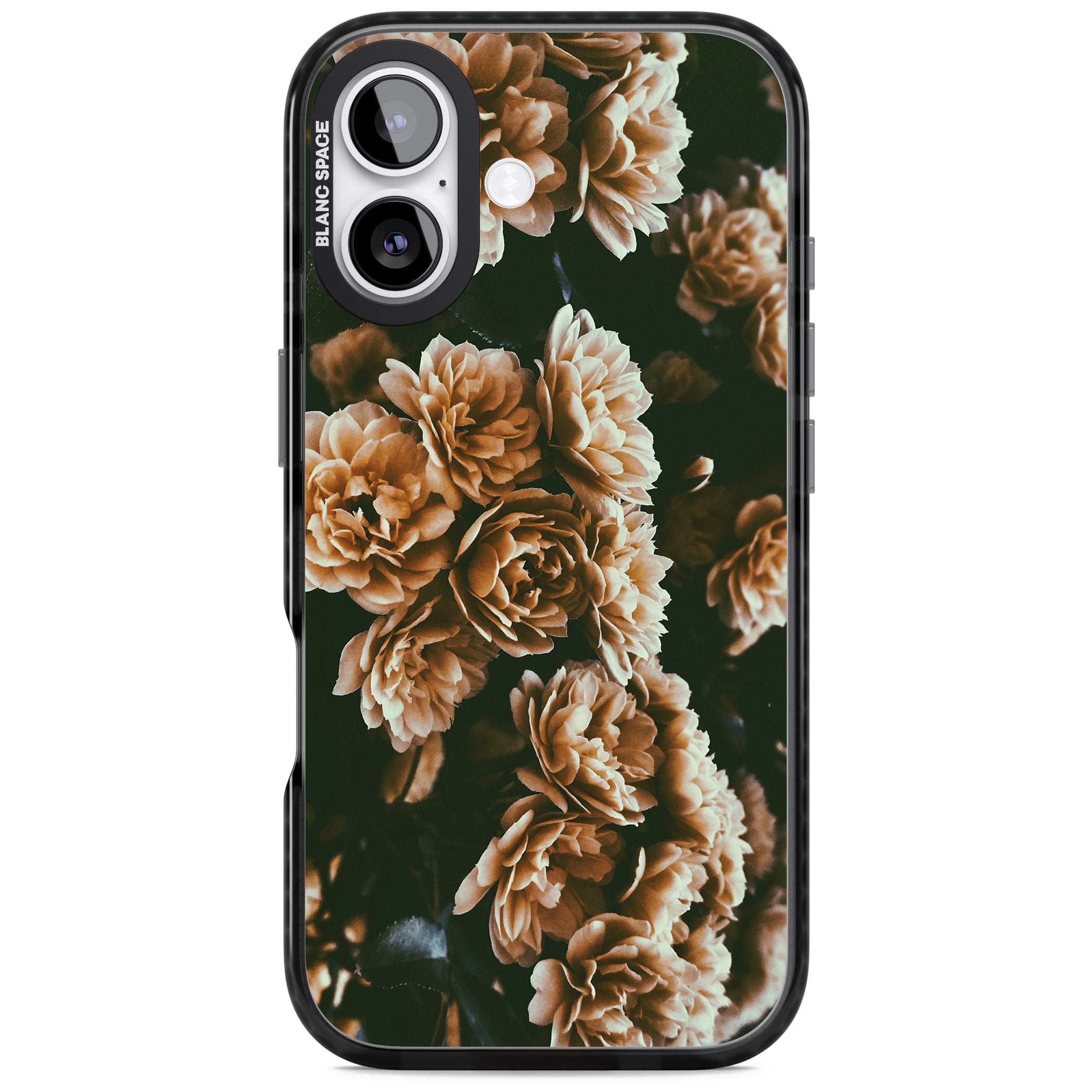 Moody Peony iPhone 17 Impact Pro Black Phone Case