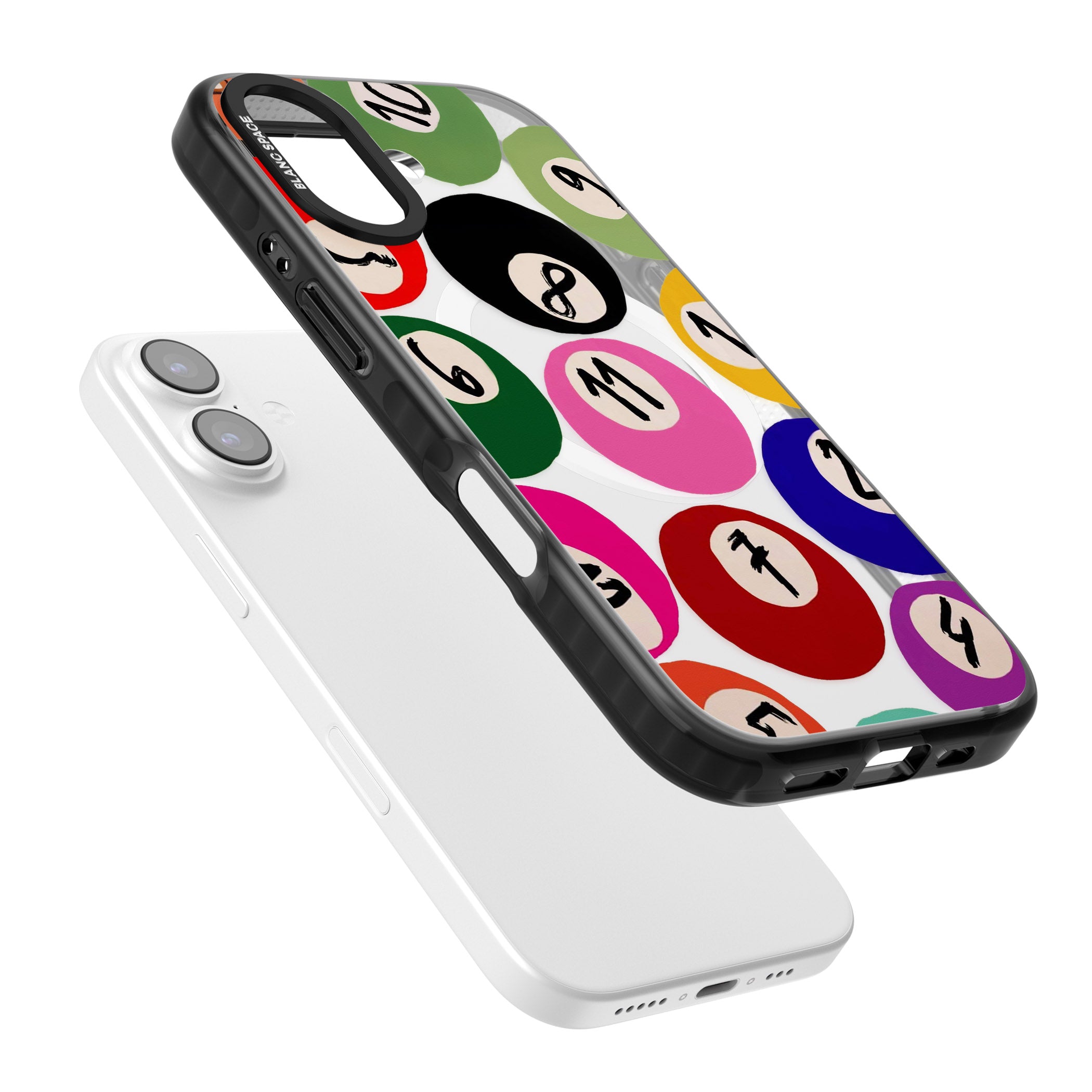 Pool Balls iPhone 17 Impact Pro Black Phone Case Colours