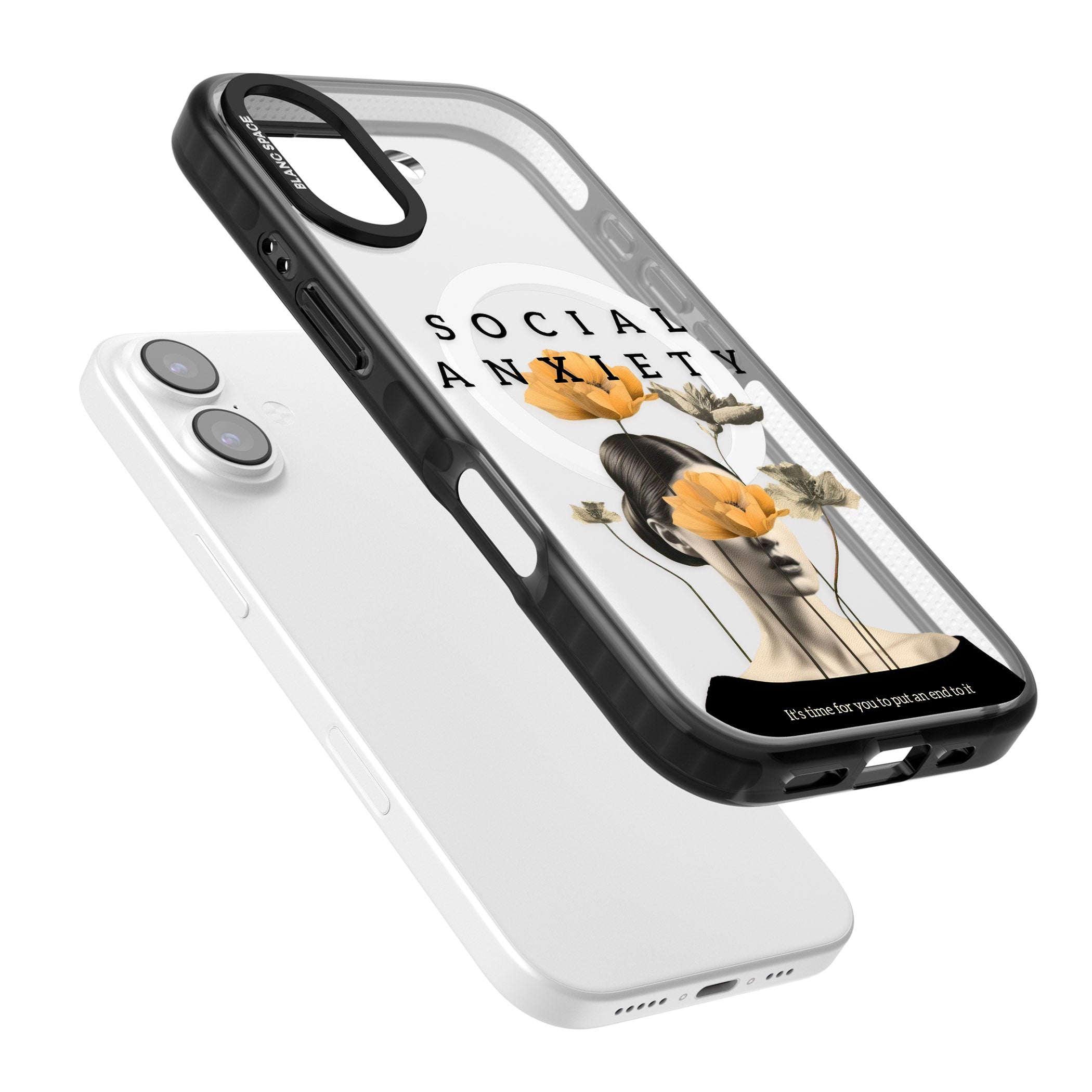 Social Anxiety iPhone 17 Impact Pro Black Phone Case Colours