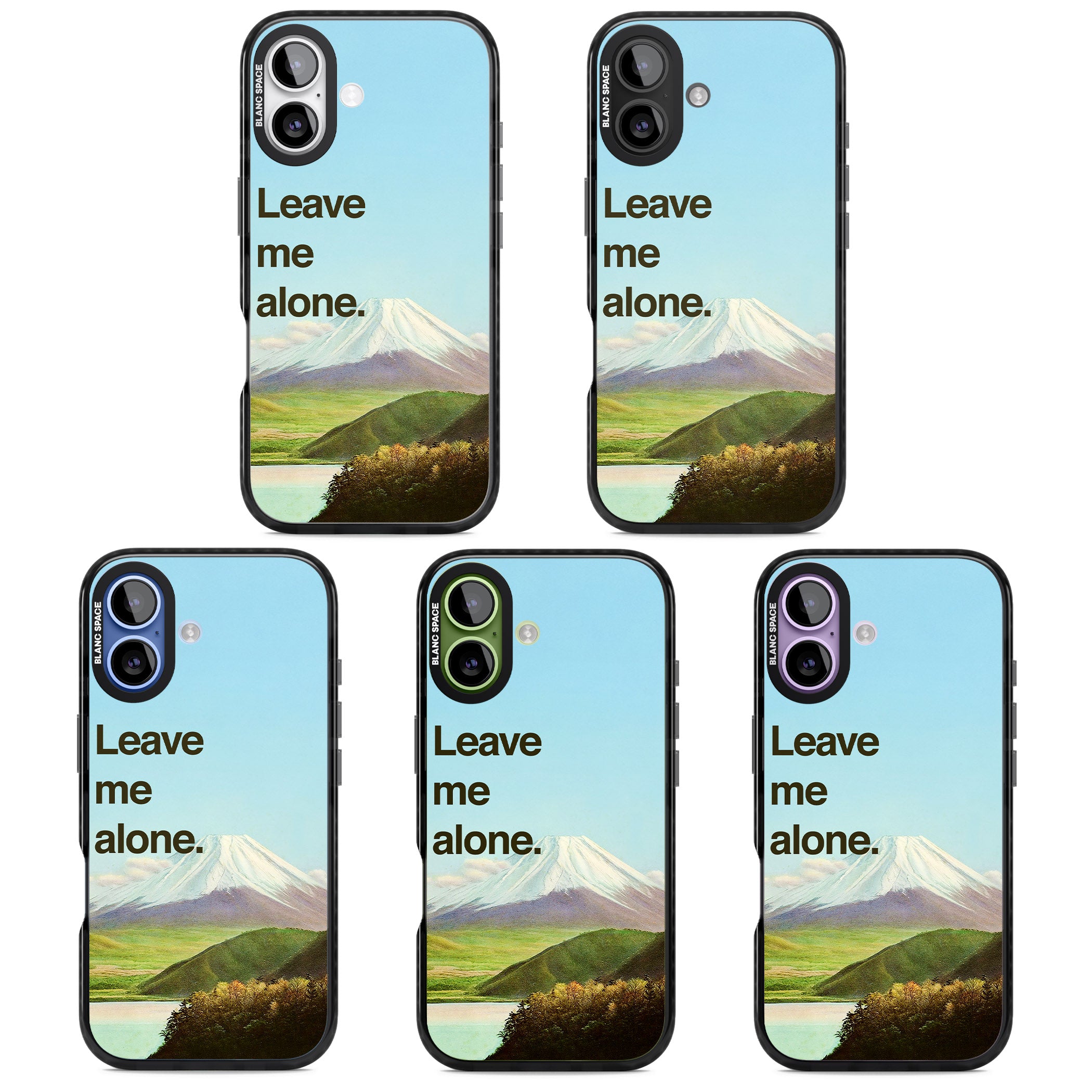 Leave Me Alone iPhone 17 Impact Pro Black Phone Case APT Impact Protection