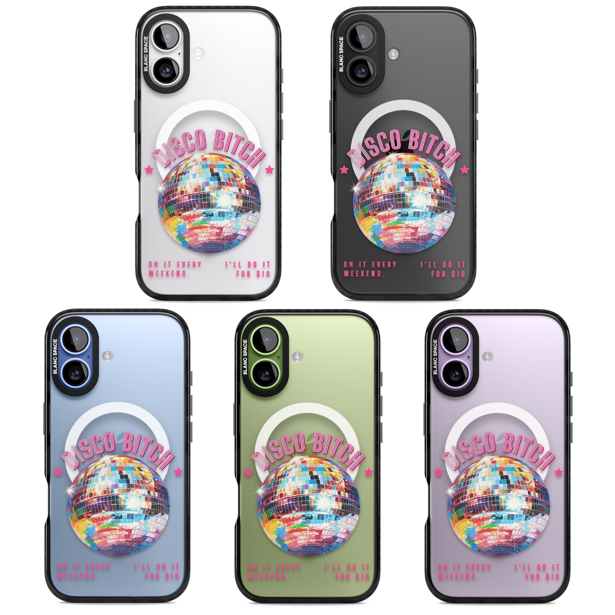 Disco B Tch iPhone 17 Impact Pro Black Phone Case APT Impact Protection