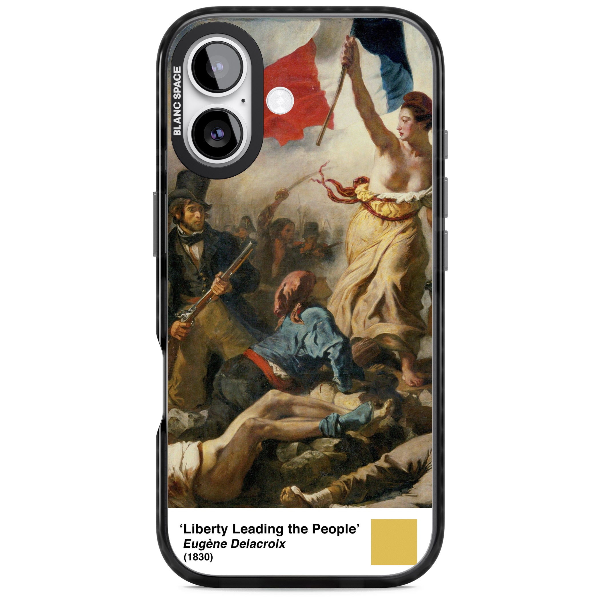 Liberty Leading The People iPhone 17 Impact Pro Black Phone Case