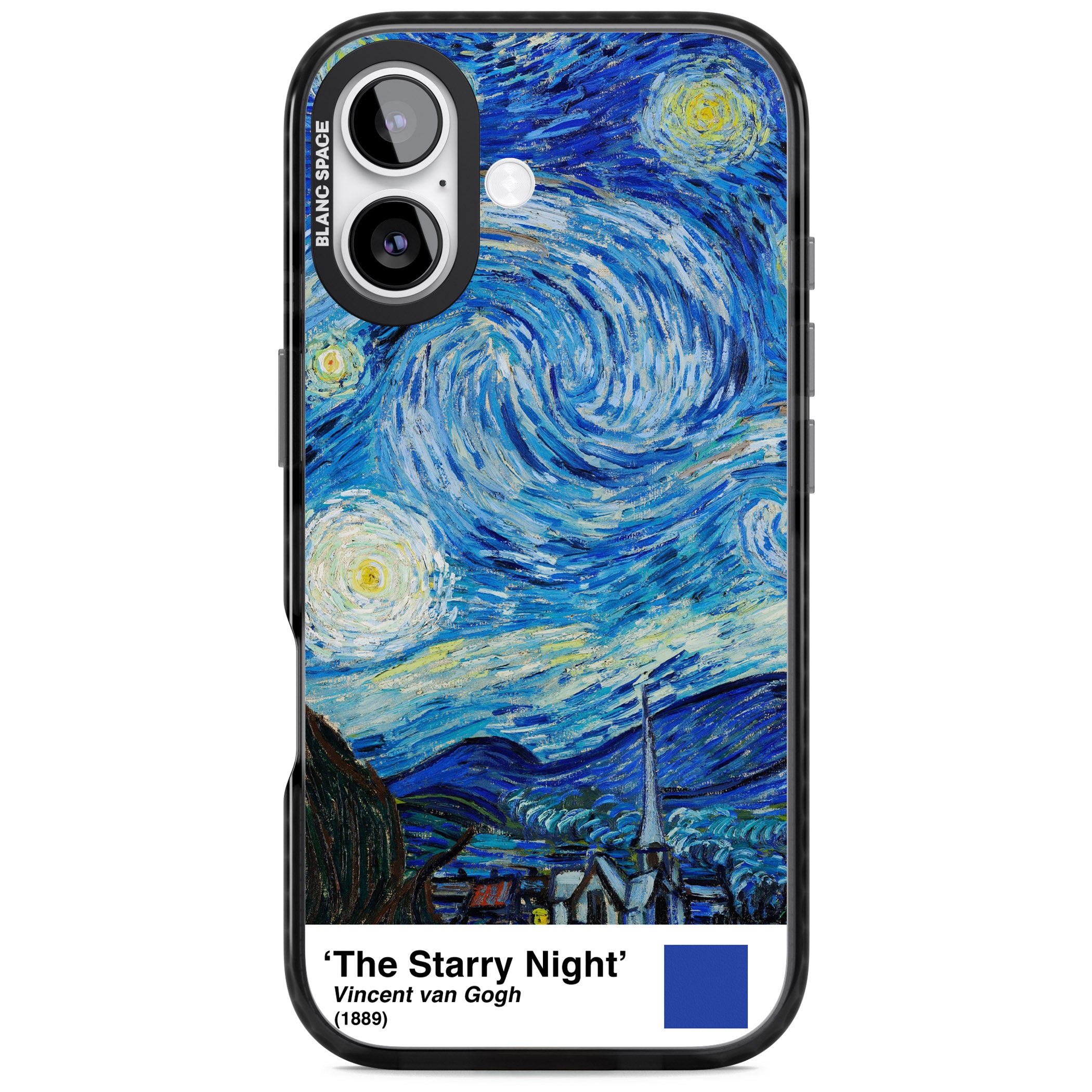 The Starry Night iPhone 17 Impact Pro Black Phone Case