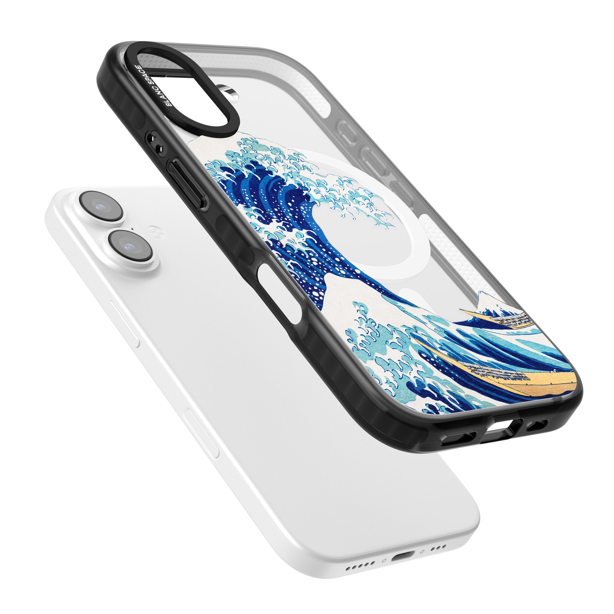 The Great Wave Of Kanagawa iPhone 17 Impact Pro Black Phone Case Colours