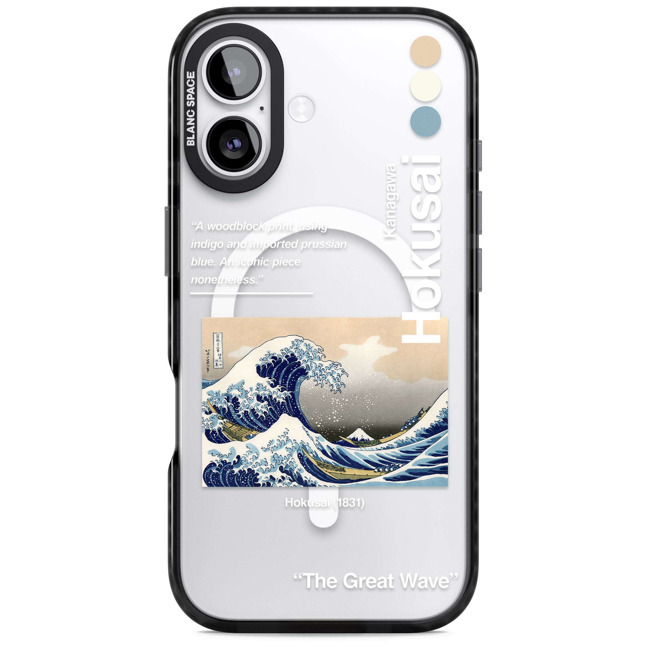 The Great Wave iPhone 17 Impact Pro Black Phone Case