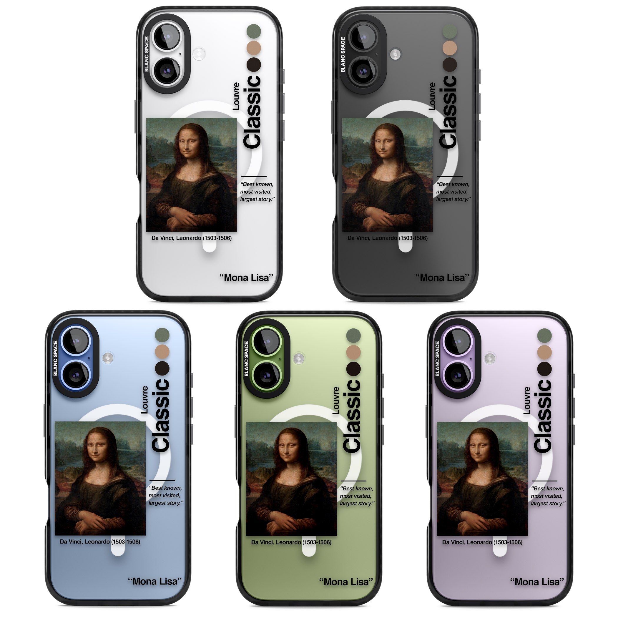 Mona Lisa Leonardo Da Vinci iPhone 17 Impact Pro Black Phone Case APT Impact Protection