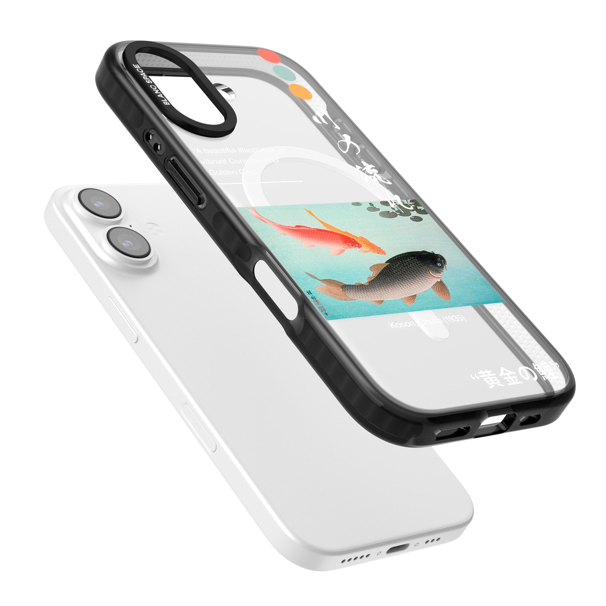 Golden Carp iPhone 17 Impact Pro Black Phone Case Colours