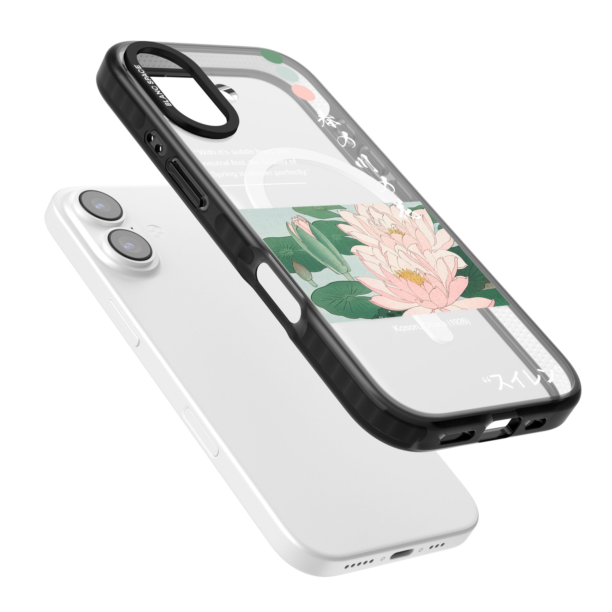 Water Lily iPhone 17 Impact Pro Black Phone Case Colours