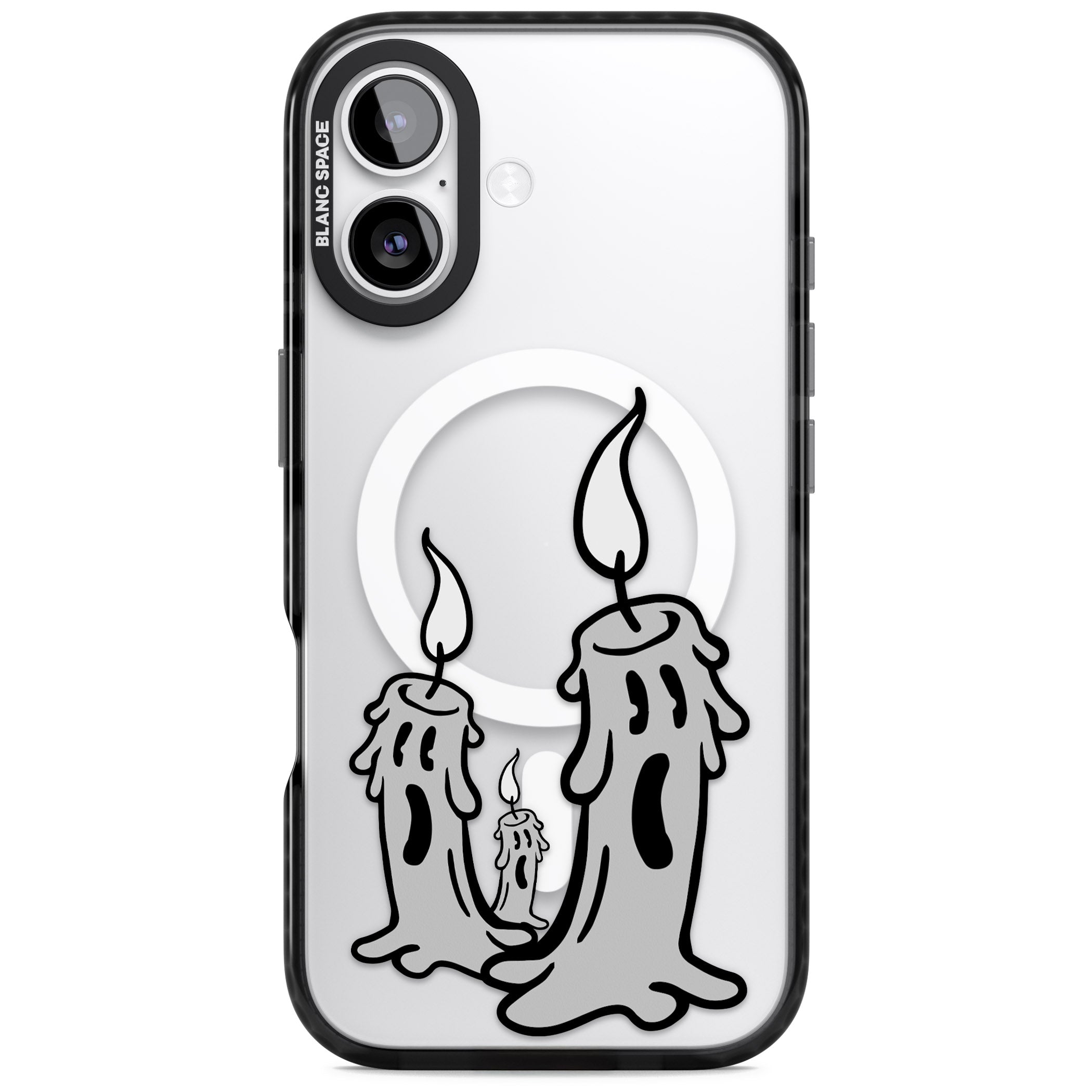 Candle Lit iPhone 17 Impact Pro Black Phone Case