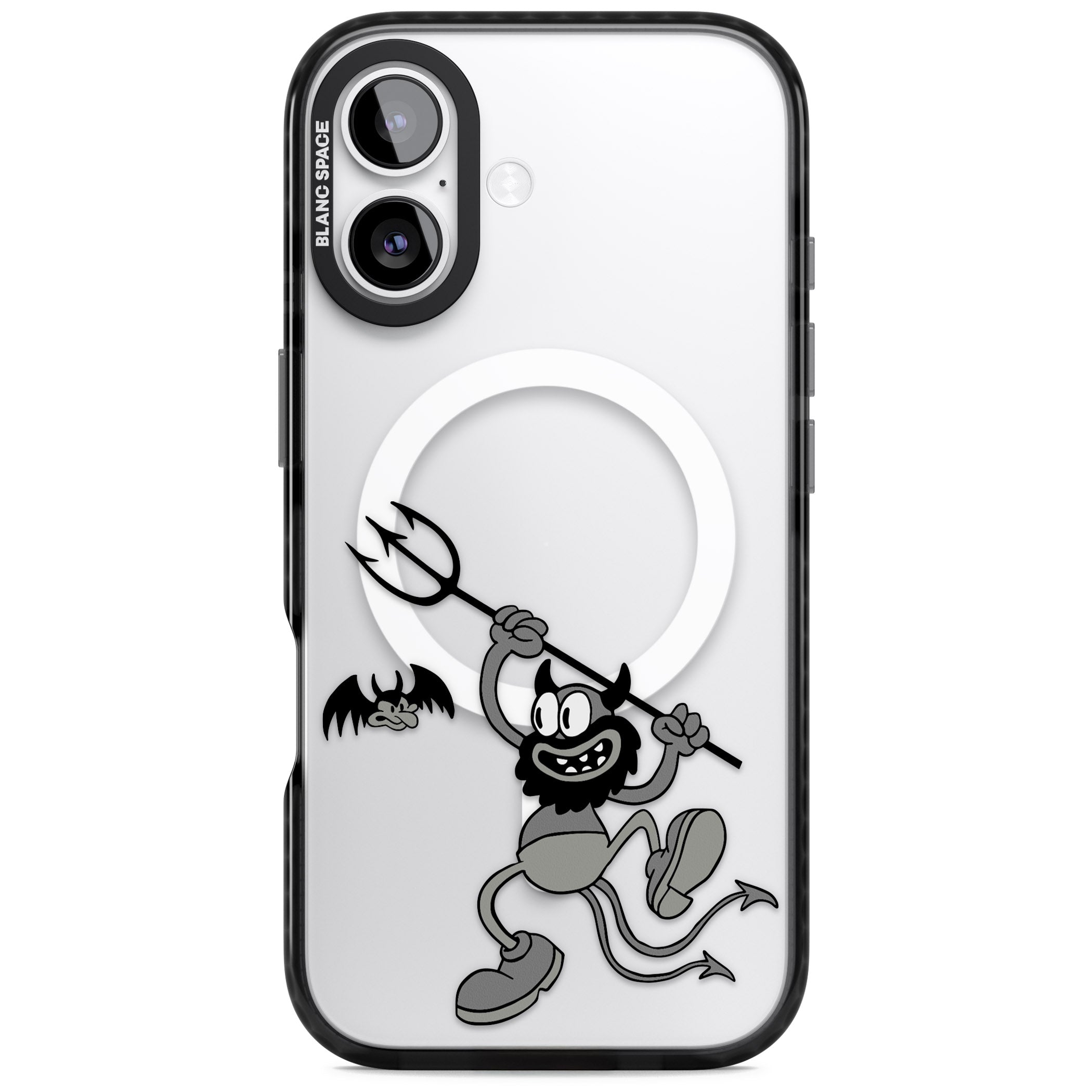 Dancing Devil iPhone 17 Impact Pro Black Phone Case