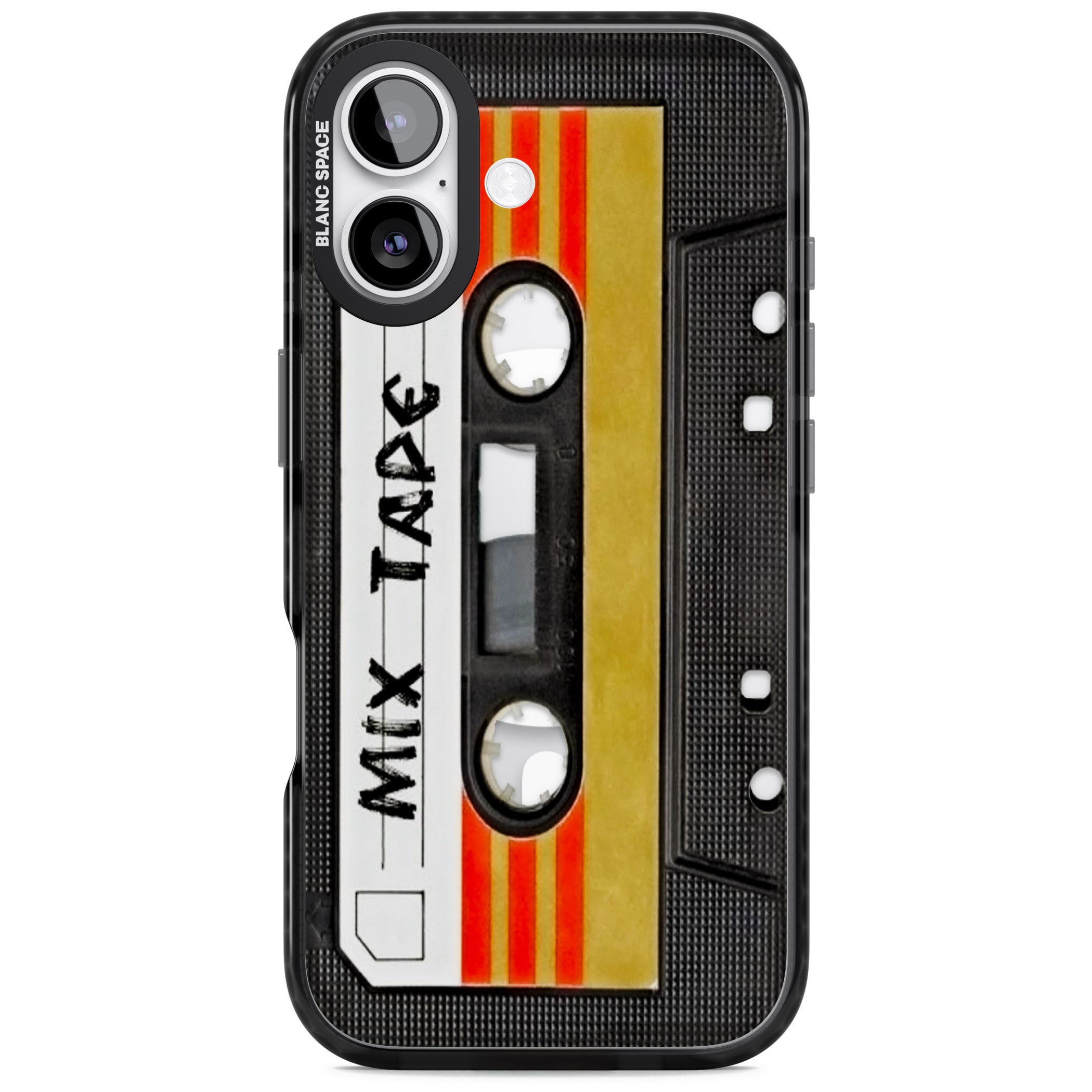 Retro Mix Tape iPhone 17 Impact Pro Black Phone Case