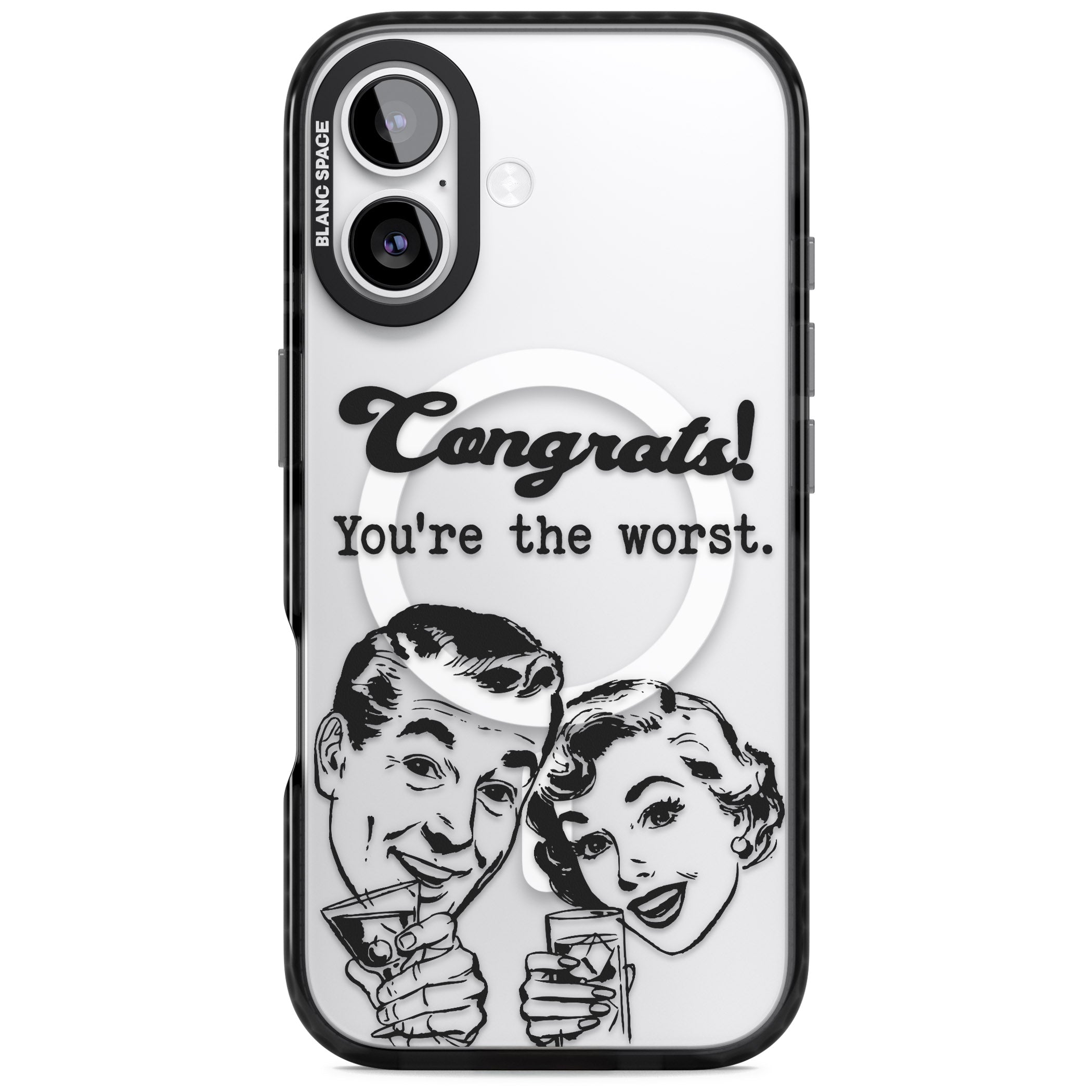 Congrats Youre The Worst iPhone 17 Impact Pro Black Phone Case