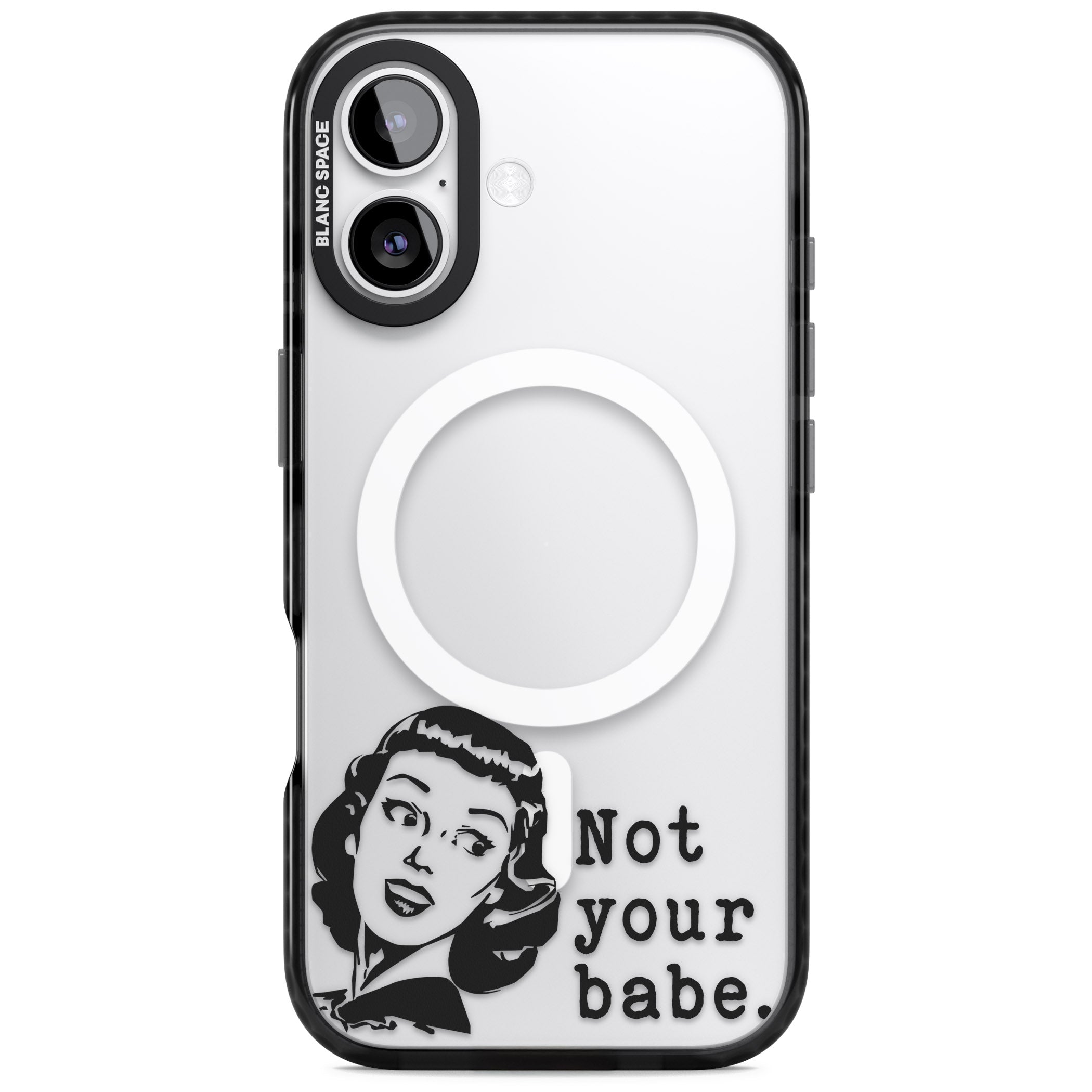 Not Your Babe iPhone 17 Impact Pro Black Phone Case