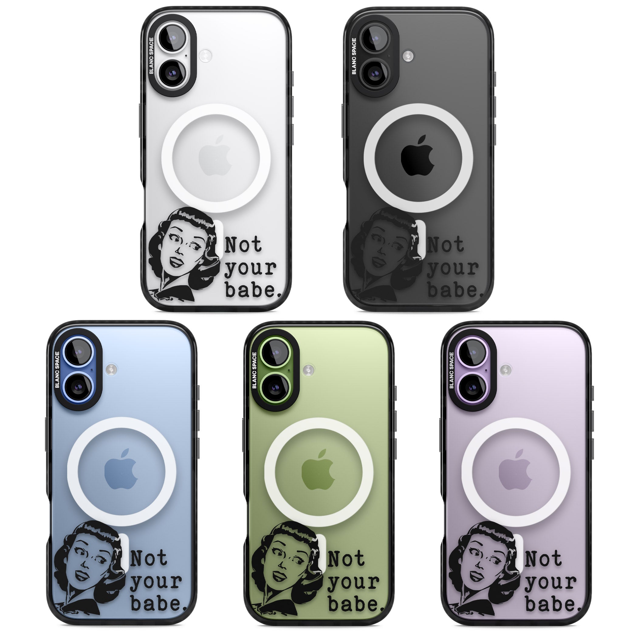 Not Your Babe iPhone 17 Impact Pro Black Phone Case APT Impact Protection