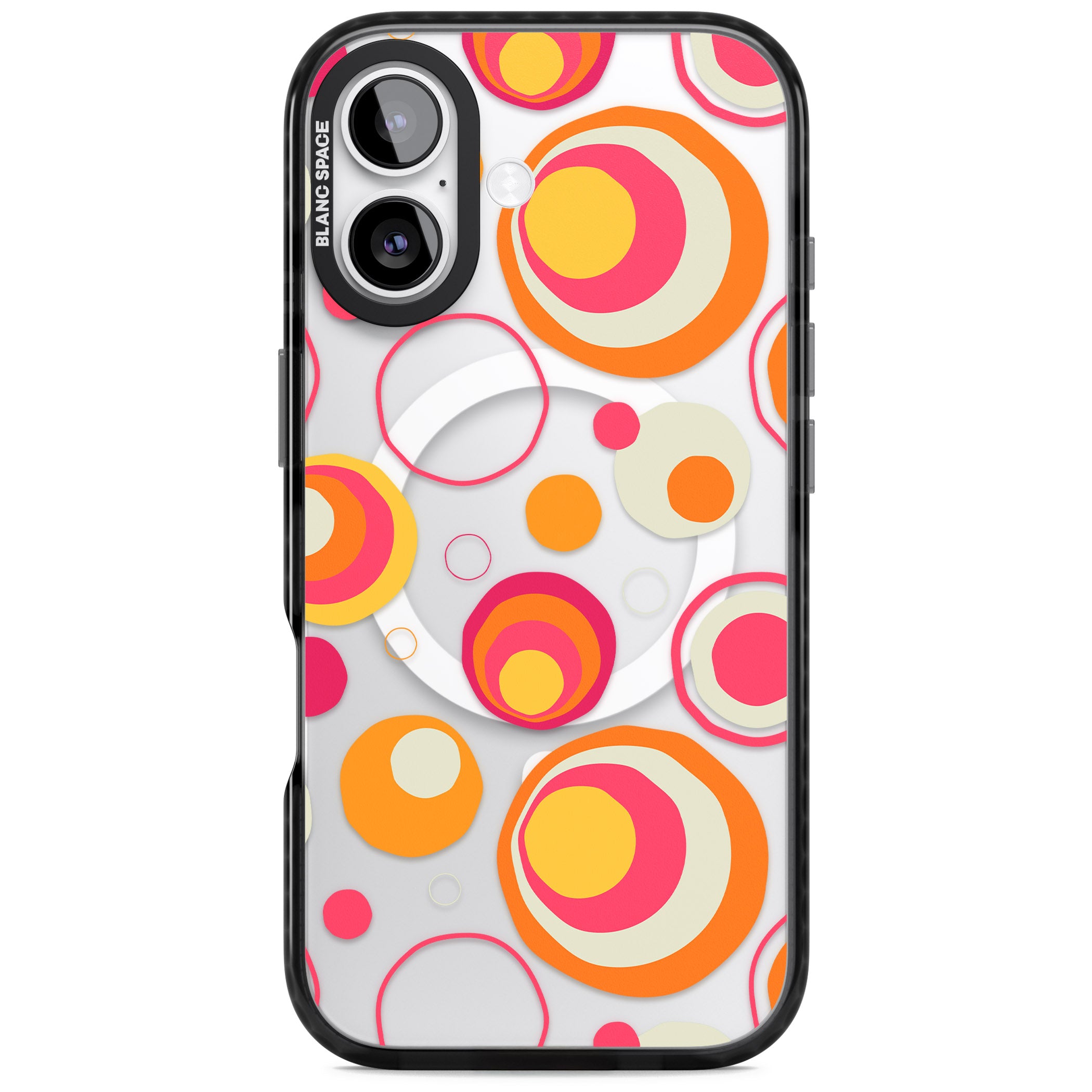 Mid Century Party Pattern iPhone 17 Impact Pro Black Phone Case