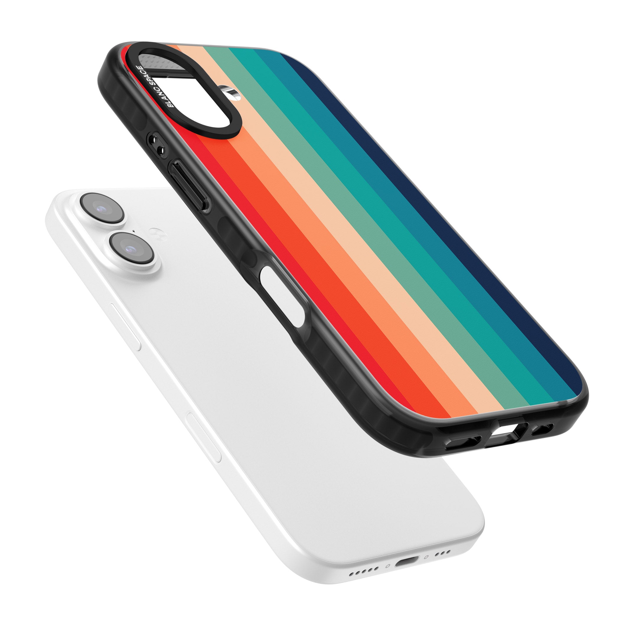 Retro 70'S Colour Palette iPhone 17 Impact Pro Black Phone Case Colours