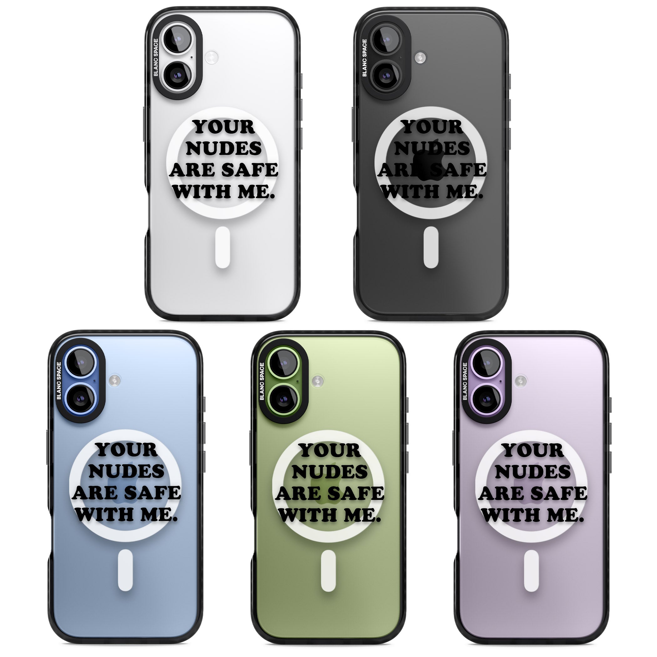 Your Nudes Are Safe Black iPhone 17 Impact Pro Black Phone Case APT Impact Protection
