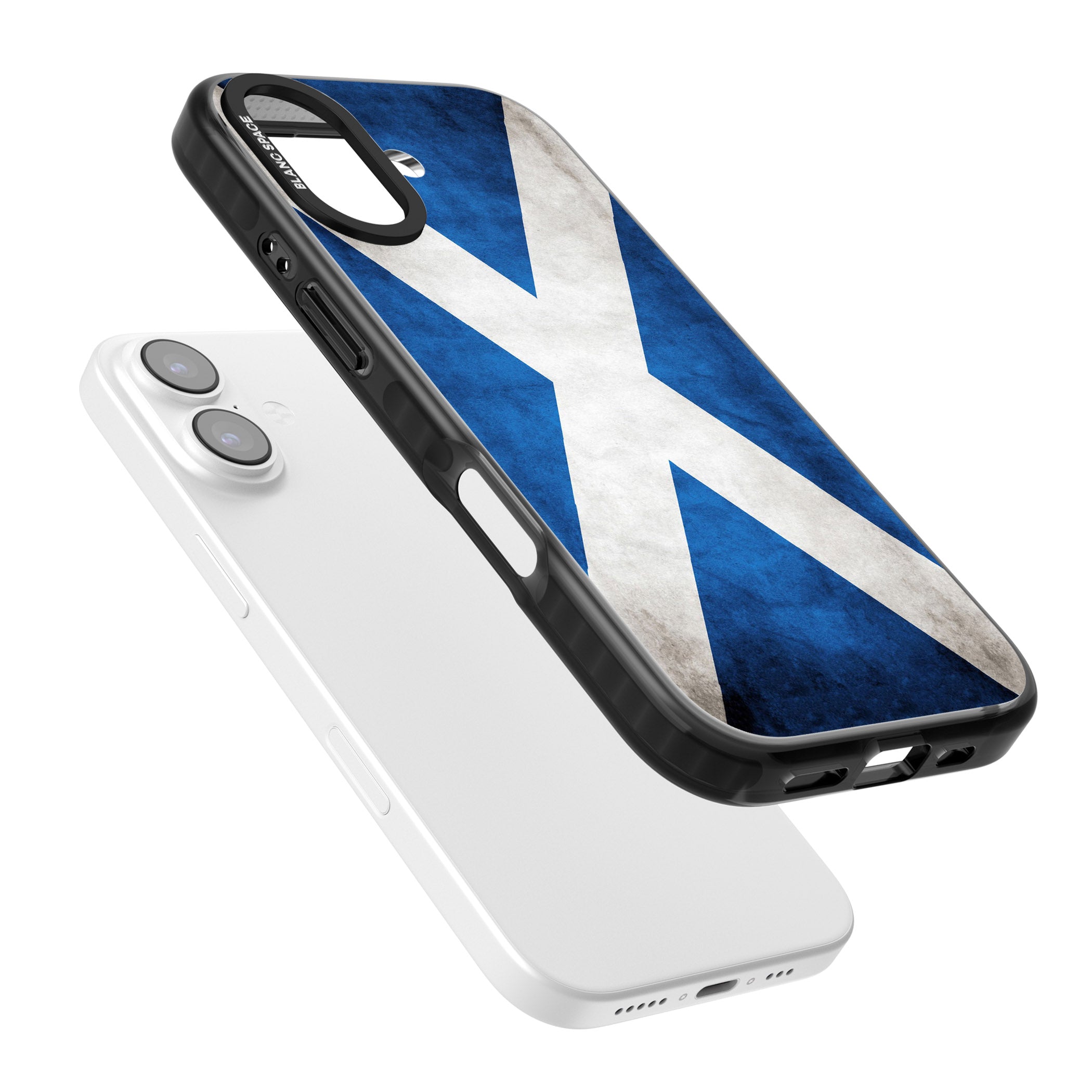 Scotland Saltire Flag iPhone 17 Impact Pro Black Phone Case Colours