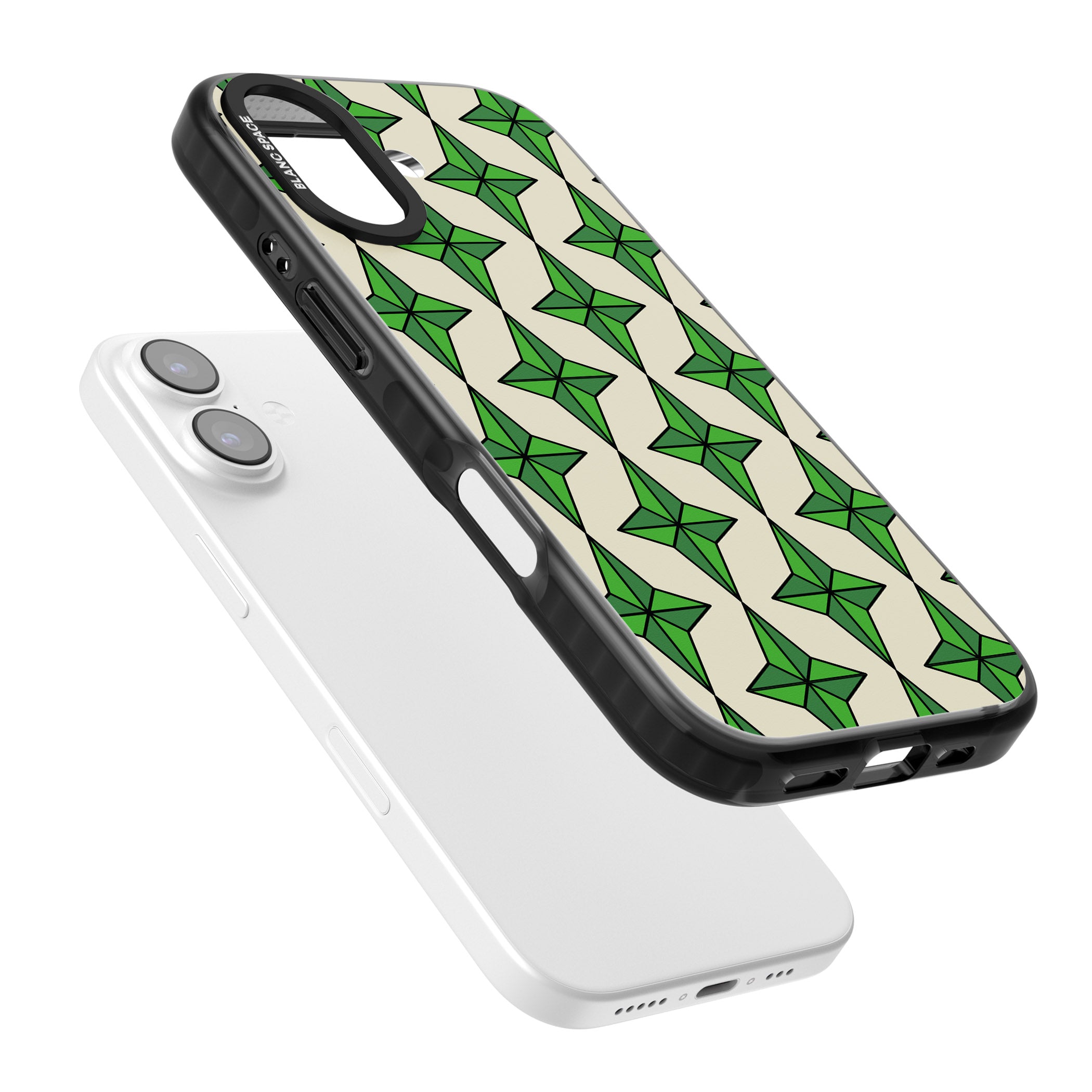Emerald Stars Pattern iPhone 17 Impact Pro Black Phone Case Colours