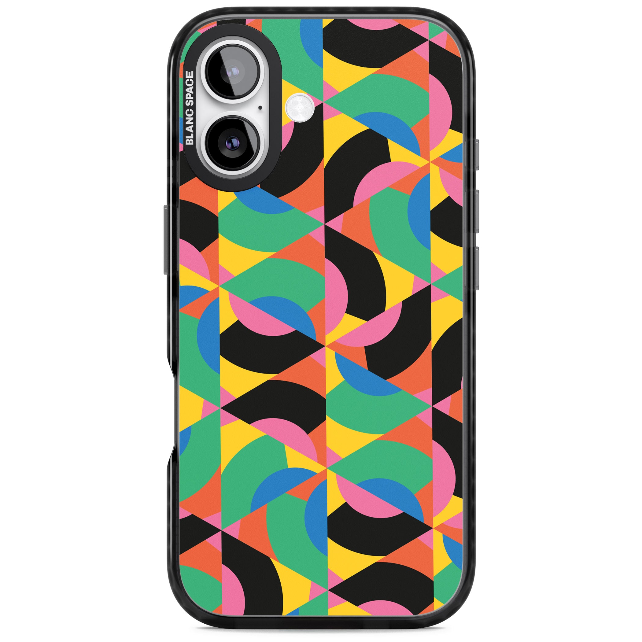 Abstract Carnival iPhone 17 Impact Pro Black Phone Case