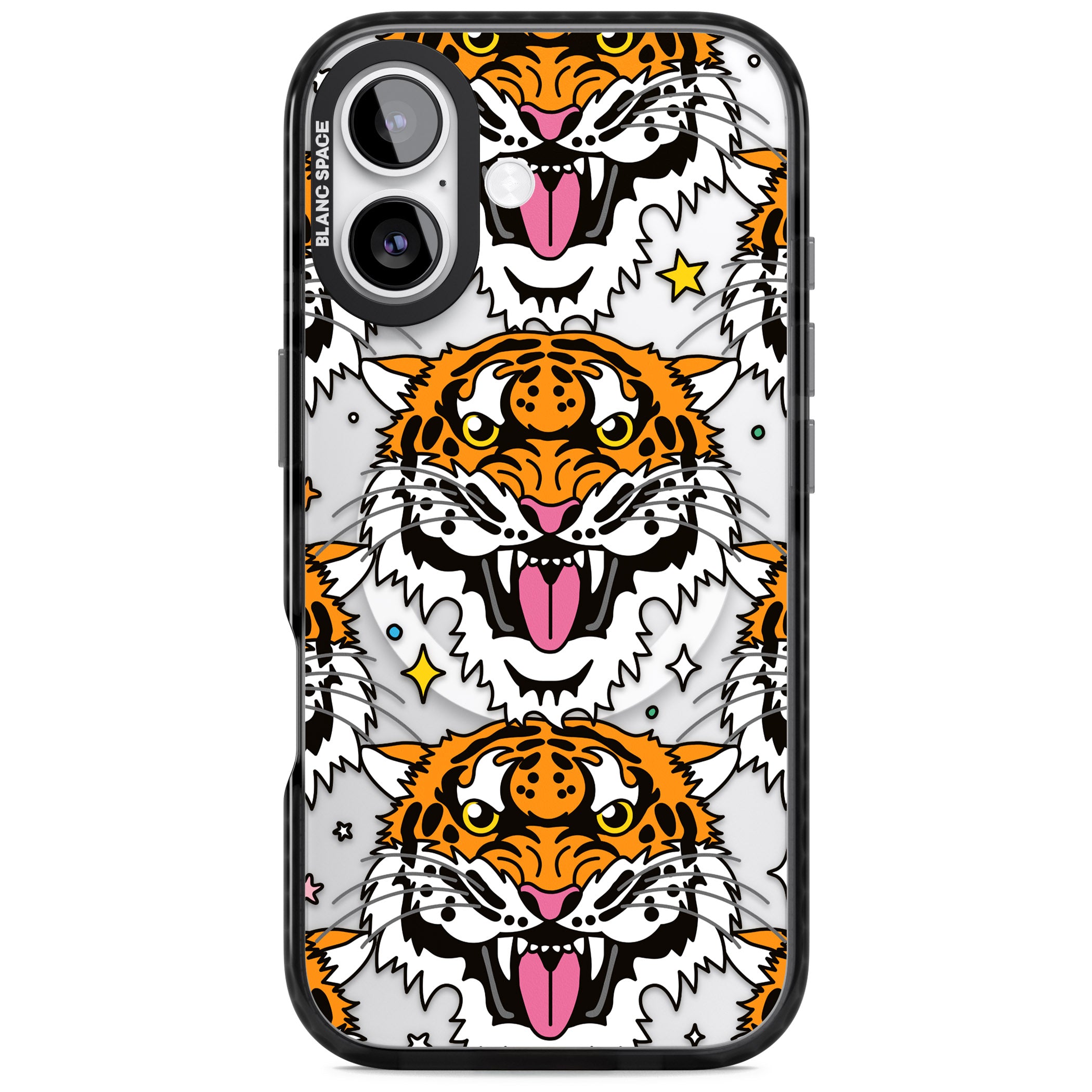 Fierce Jungle Tigers iPhone 17 Impact Pro Black Phone Case