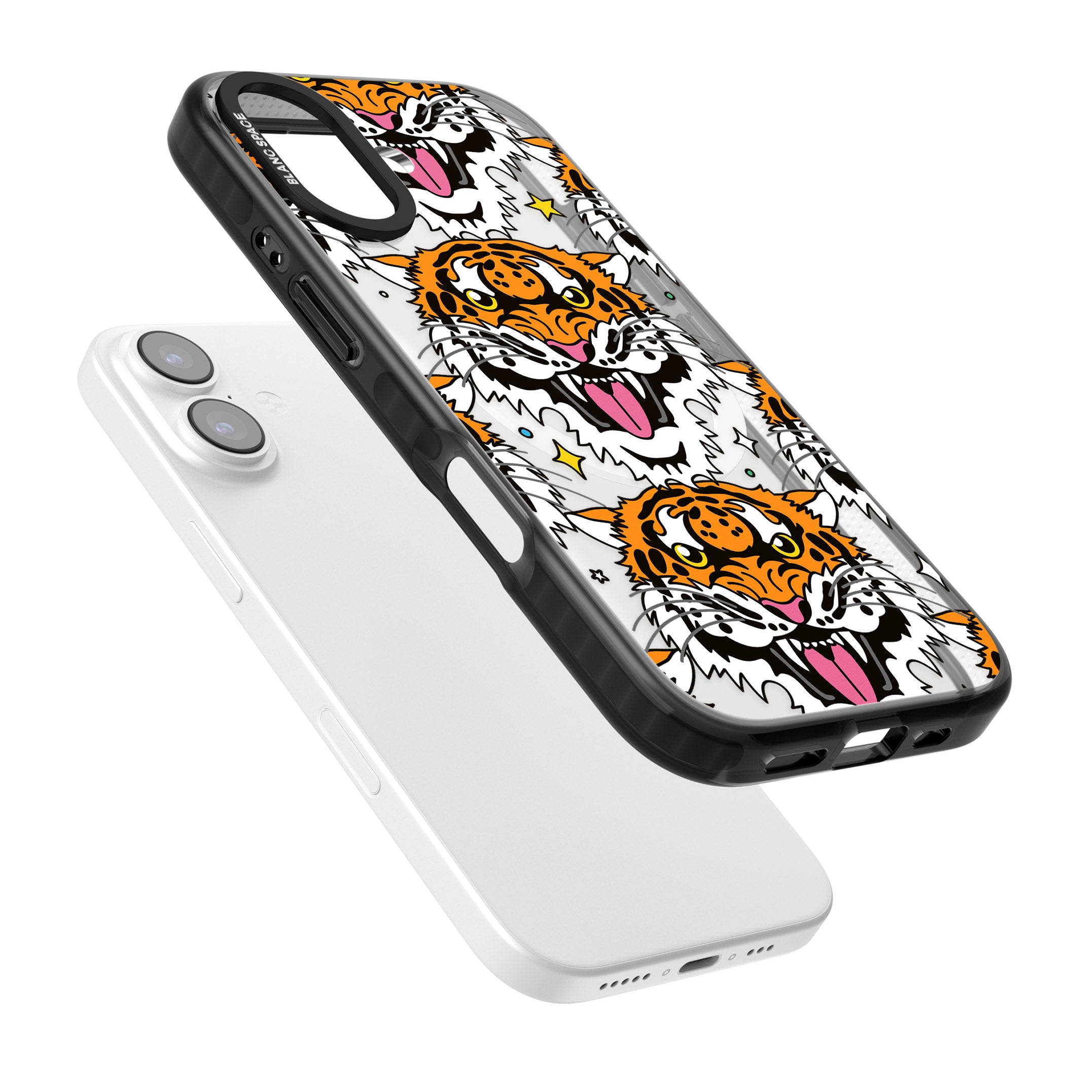 Fierce Jungle Tigers iPhone 17 Impact Pro Black Phone Case Colours