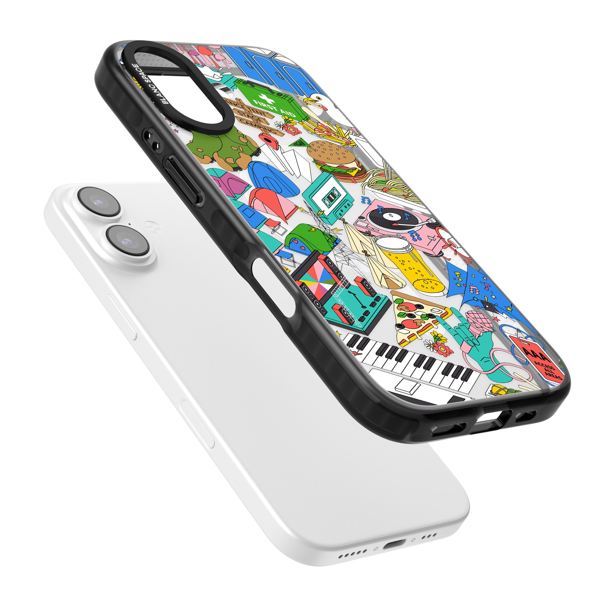 Festival Frenzy iPhone 17 Impact Pro Black Phone Case Colours