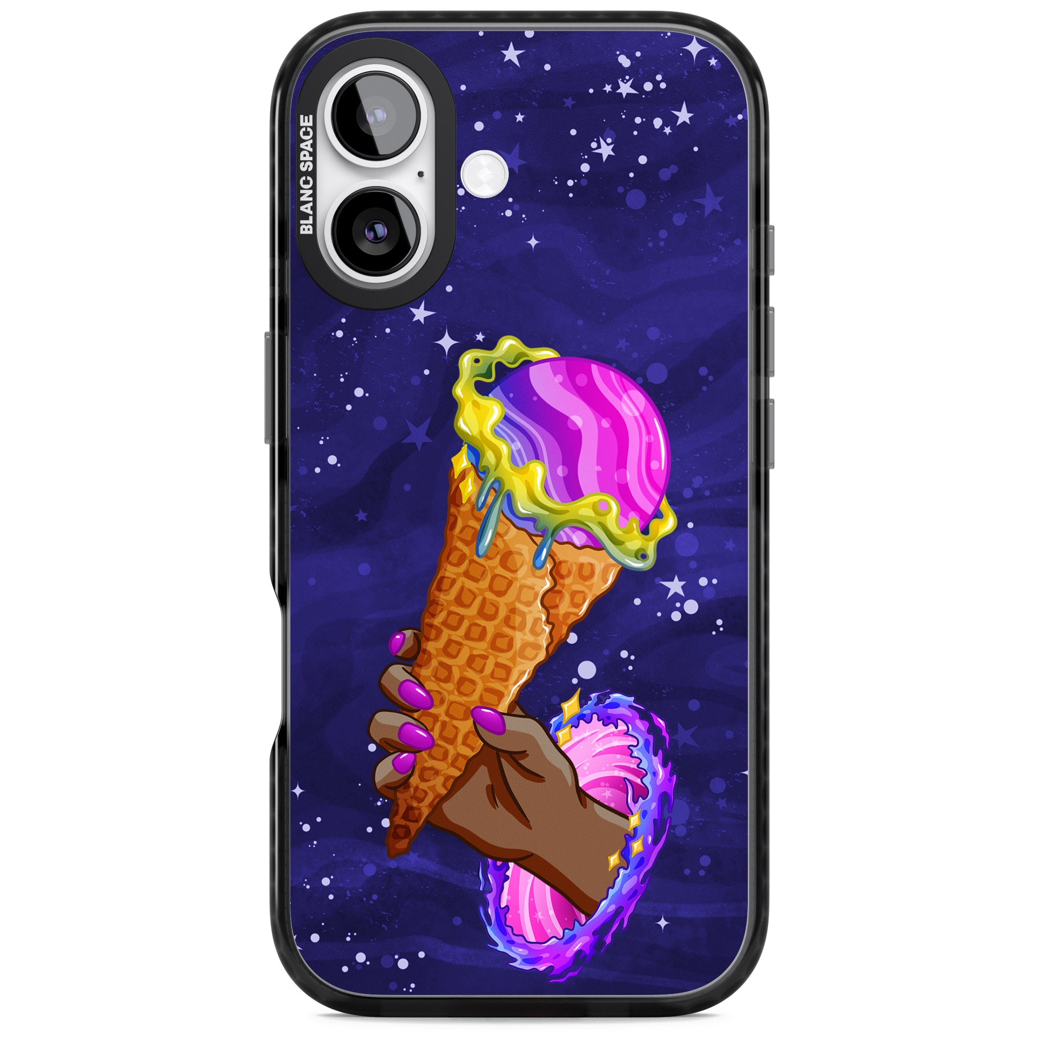 Interdimensional Ice Cream iPhone 17 Impact Pro Black Phone Case