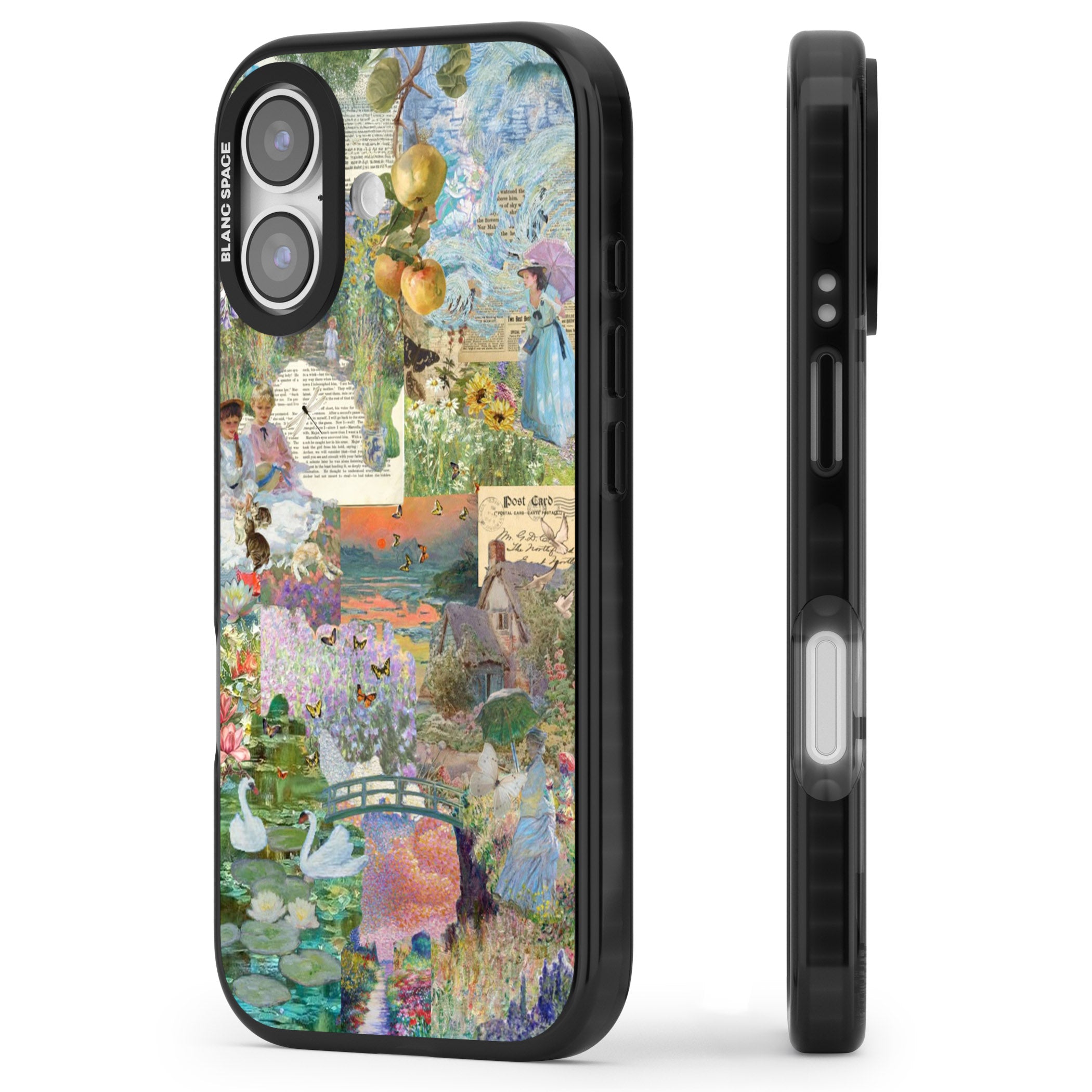 Artful Spring iPhone 17 Impact Pro Black Phone Case Side Profile